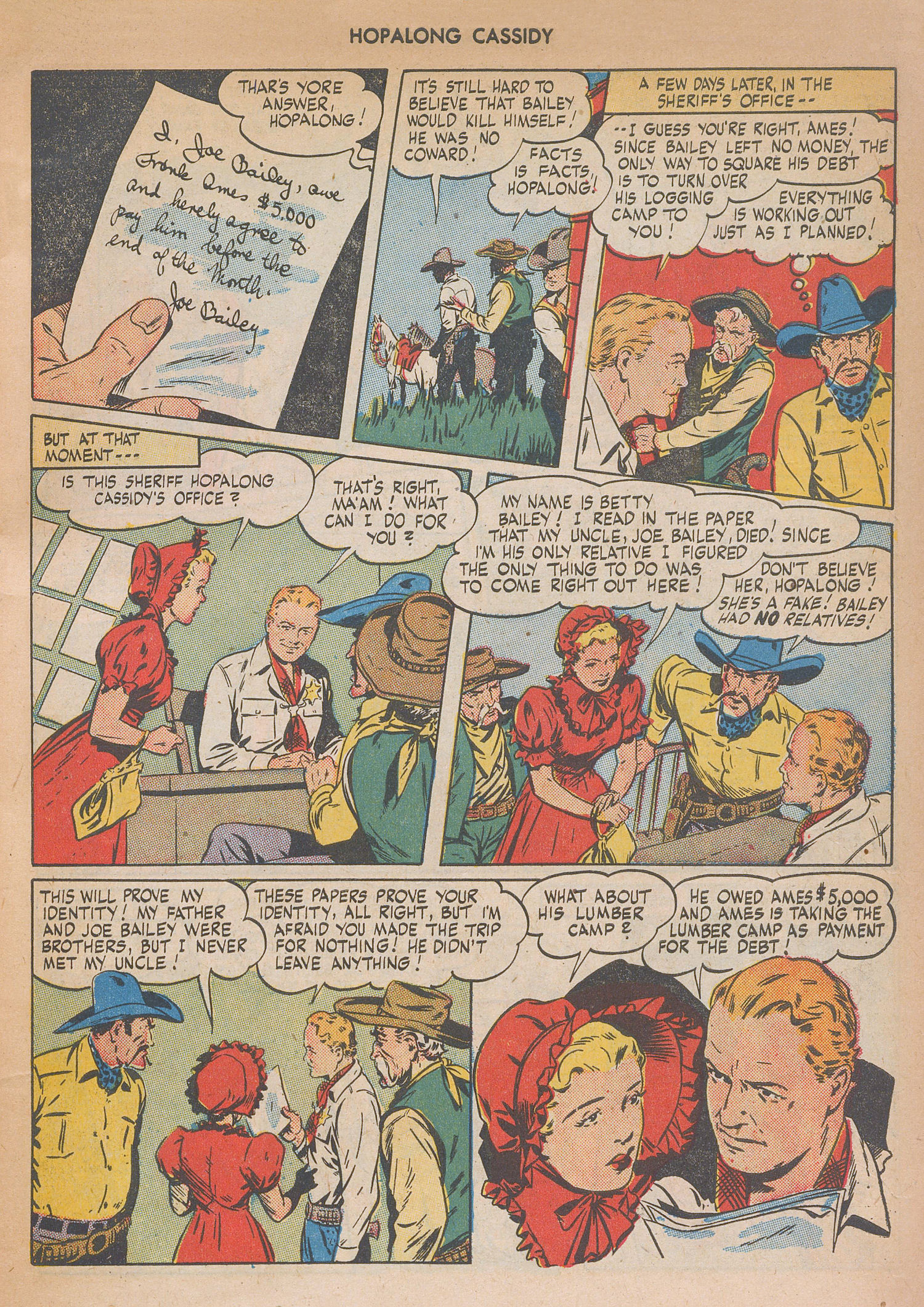 Read online Hopalong Cassidy comic -  Issue #4 - 7