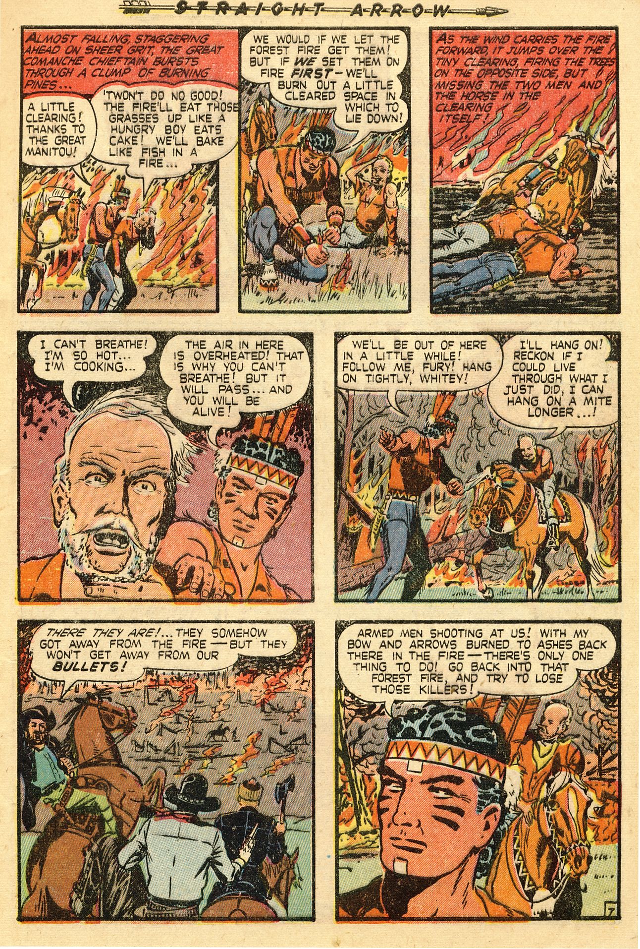 Read online Straight Arrow comic -  Issue #8 - 9