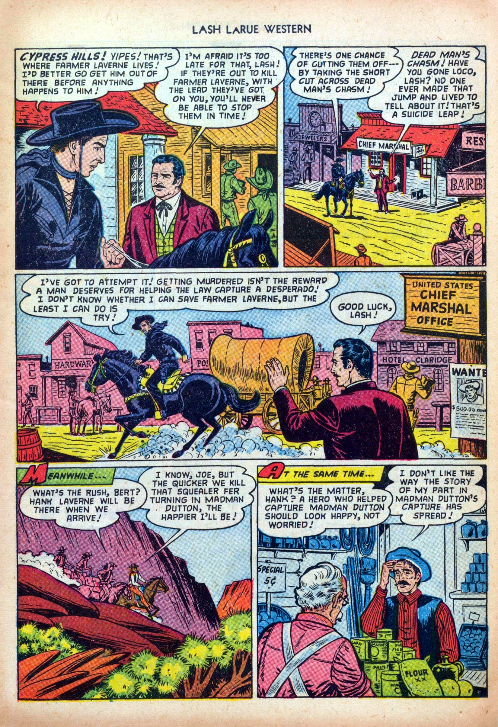 Read online Lash Larue Western (1949) comic -  Issue #35 - 5