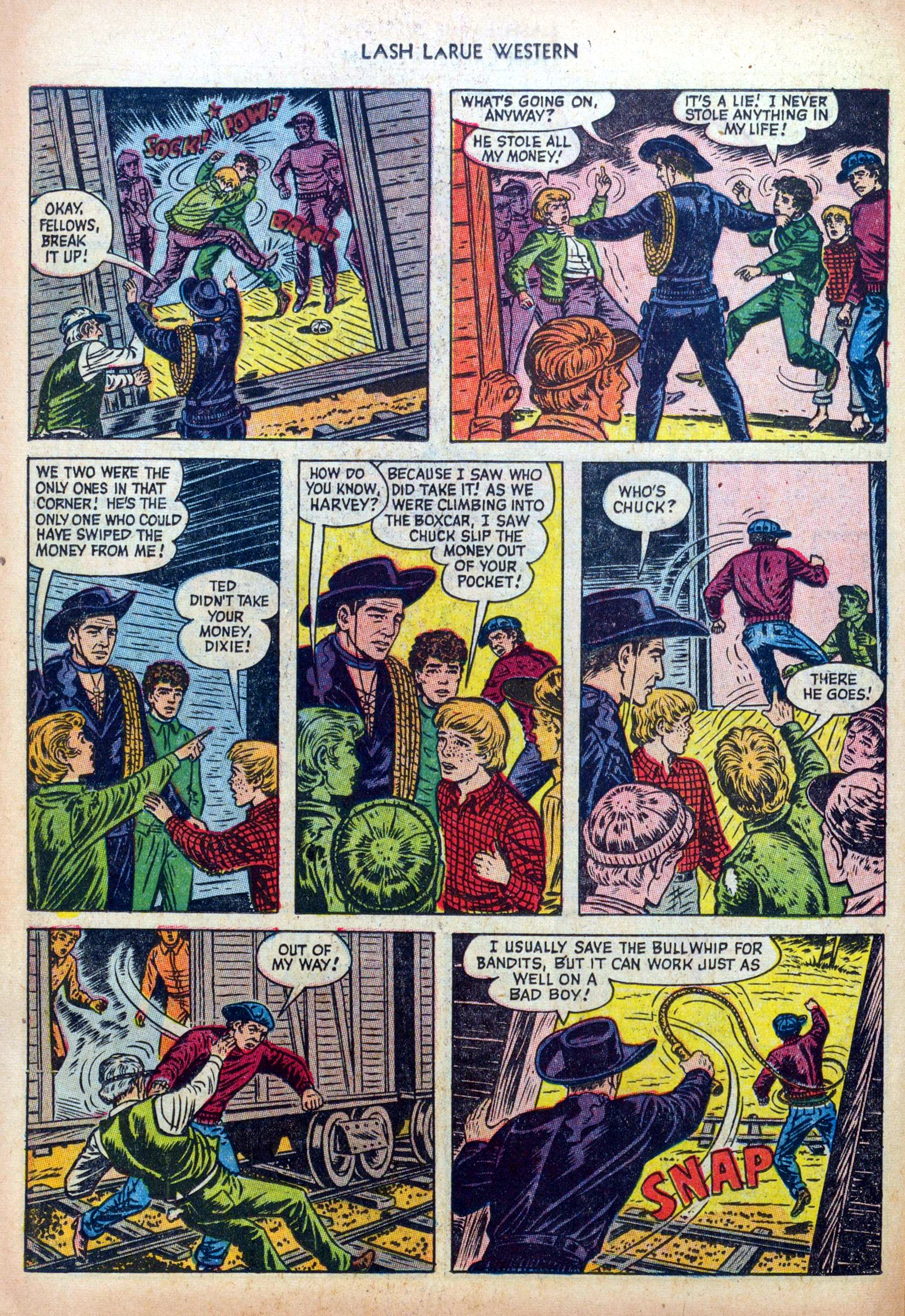 Read online Lash Larue Western (1949) comic -  Issue #39 - 26