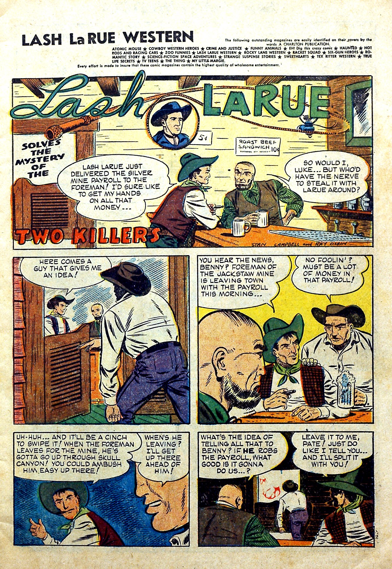 Read online Lash Larue Western (1949) comic -  Issue #51 - 3