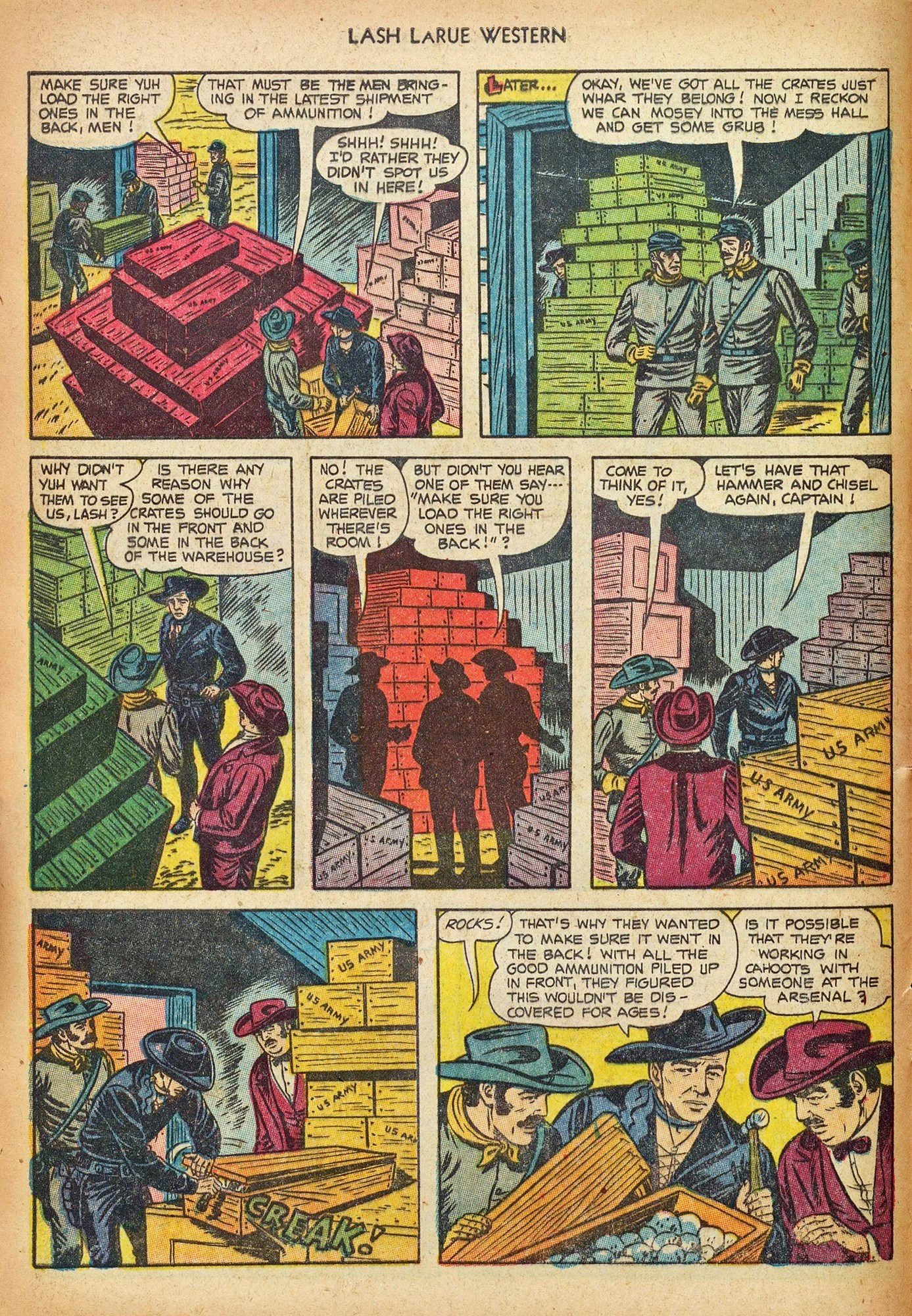 Read online Lash Larue Western (1949) comic -  Issue #44 - 8