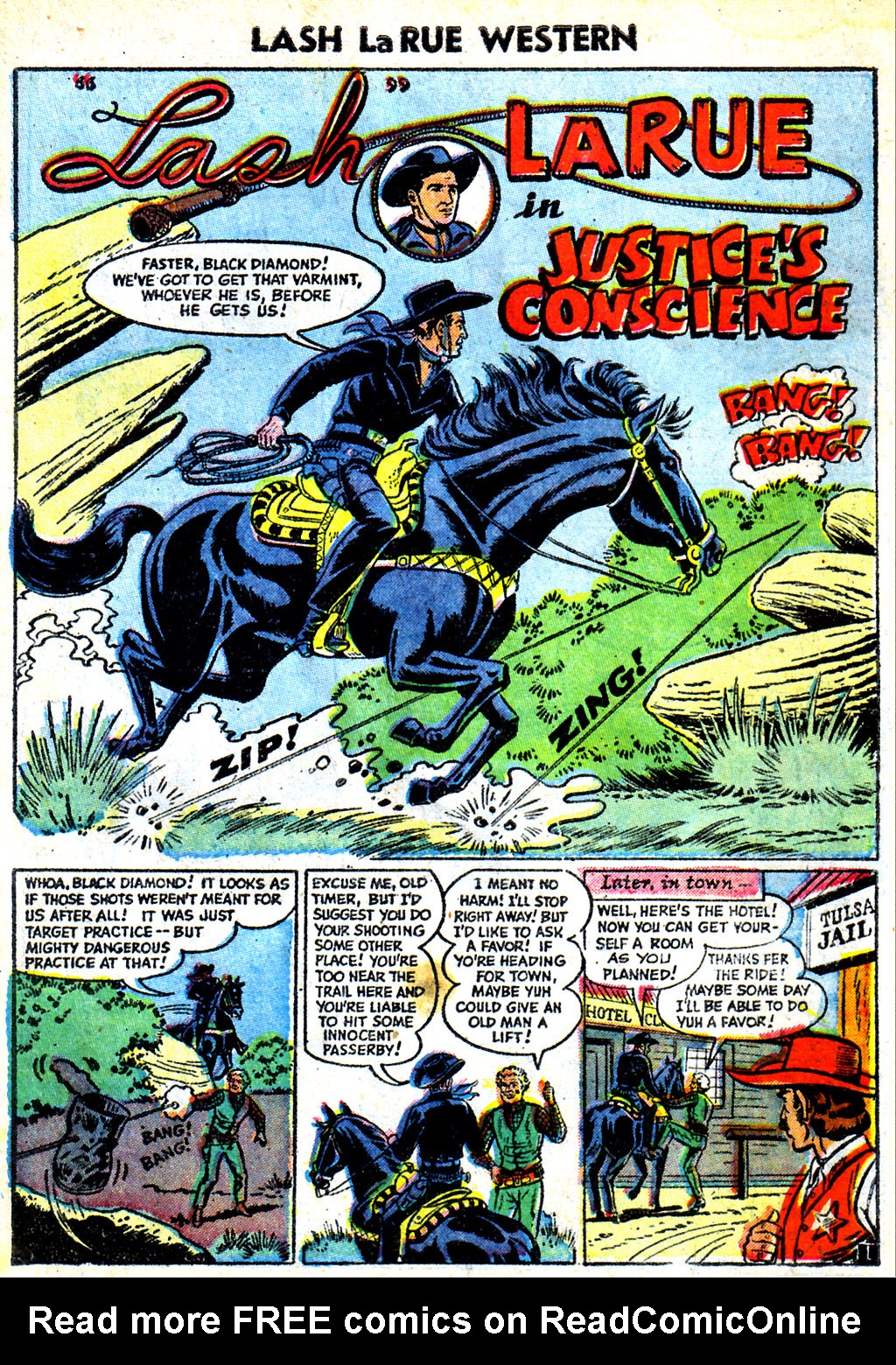 Read online Lash Larue Western (1949) comic -  Issue #59 - 3