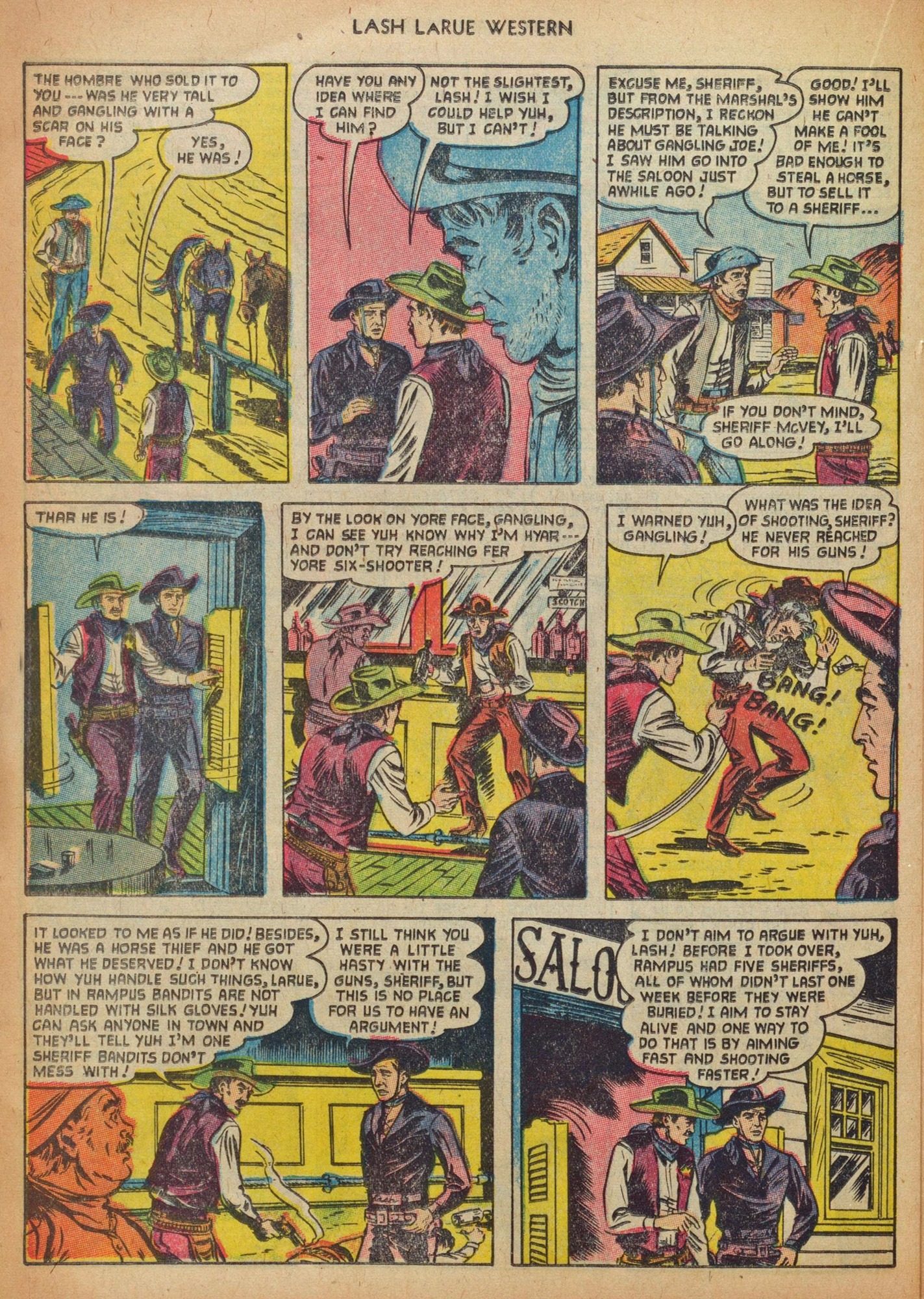 Read online Lash Larue Western (1949) comic -  Issue #41 - 24