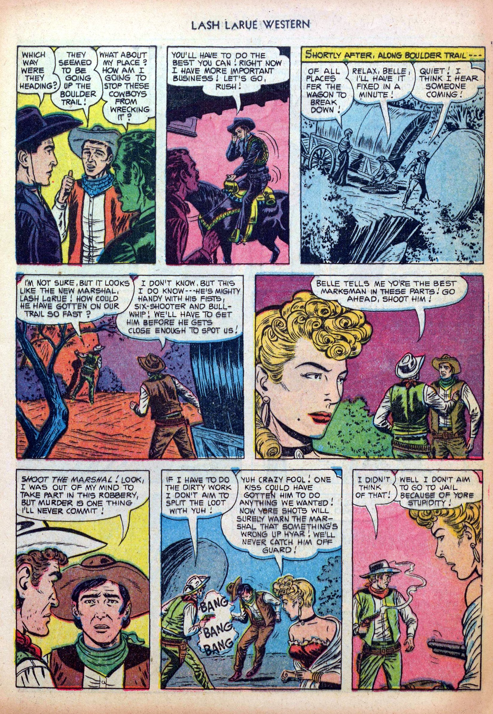 Read online Lash Larue Western (1949) comic -  Issue #38 - 9