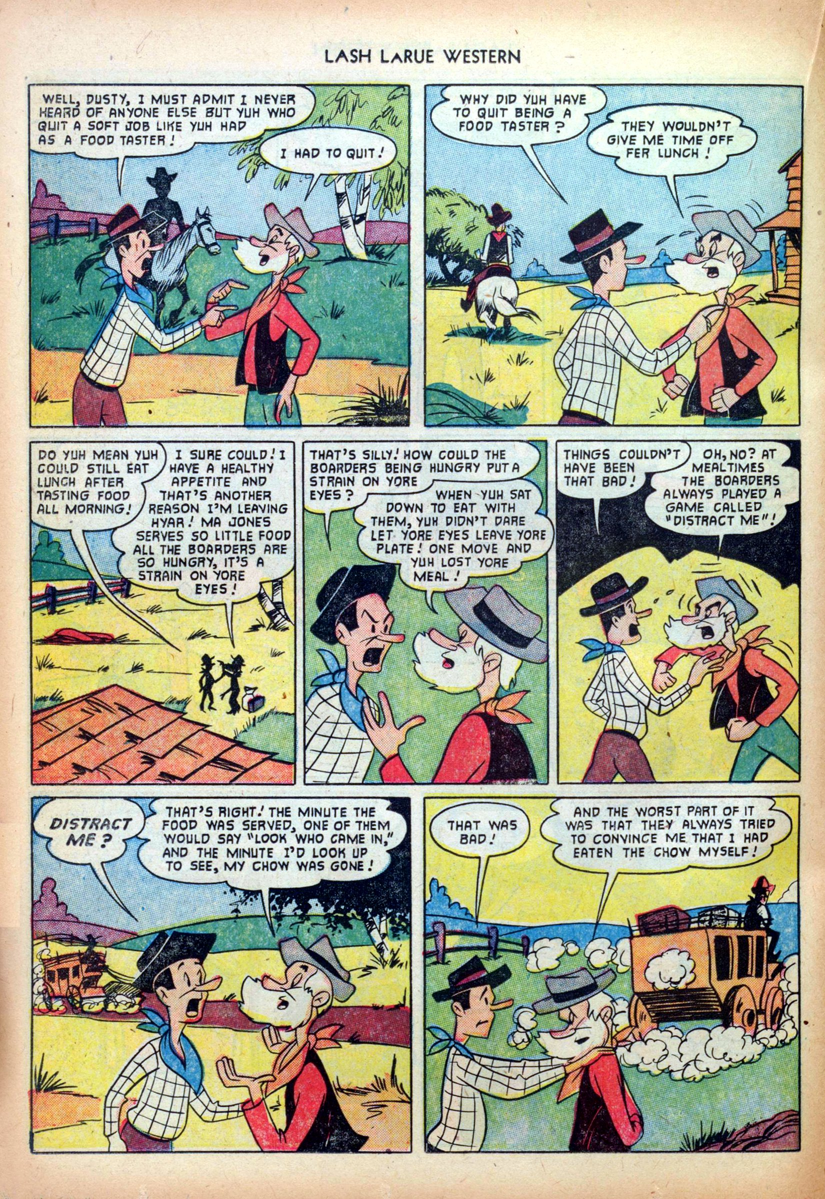 Read online Lash Larue Western (1949) comic -  Issue #26 - 22