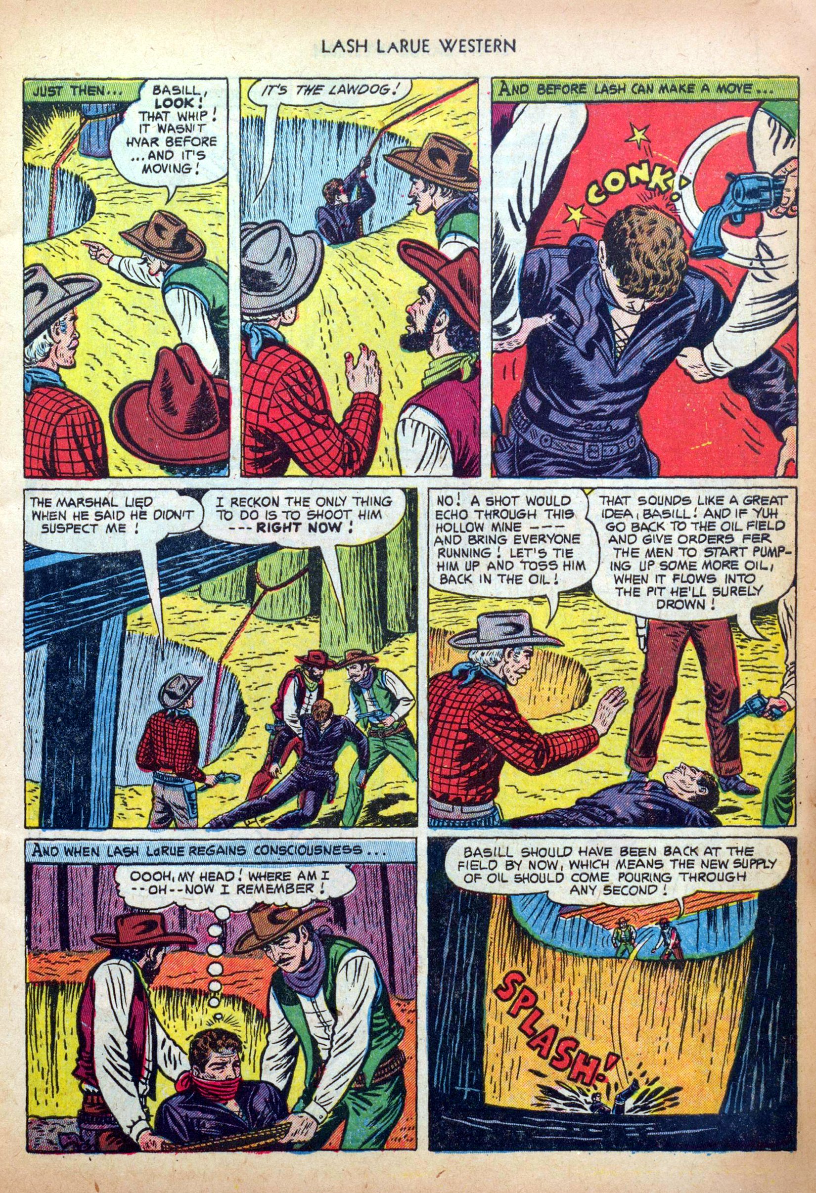 Read online Lash Larue Western (1949) comic -  Issue #34 - 7