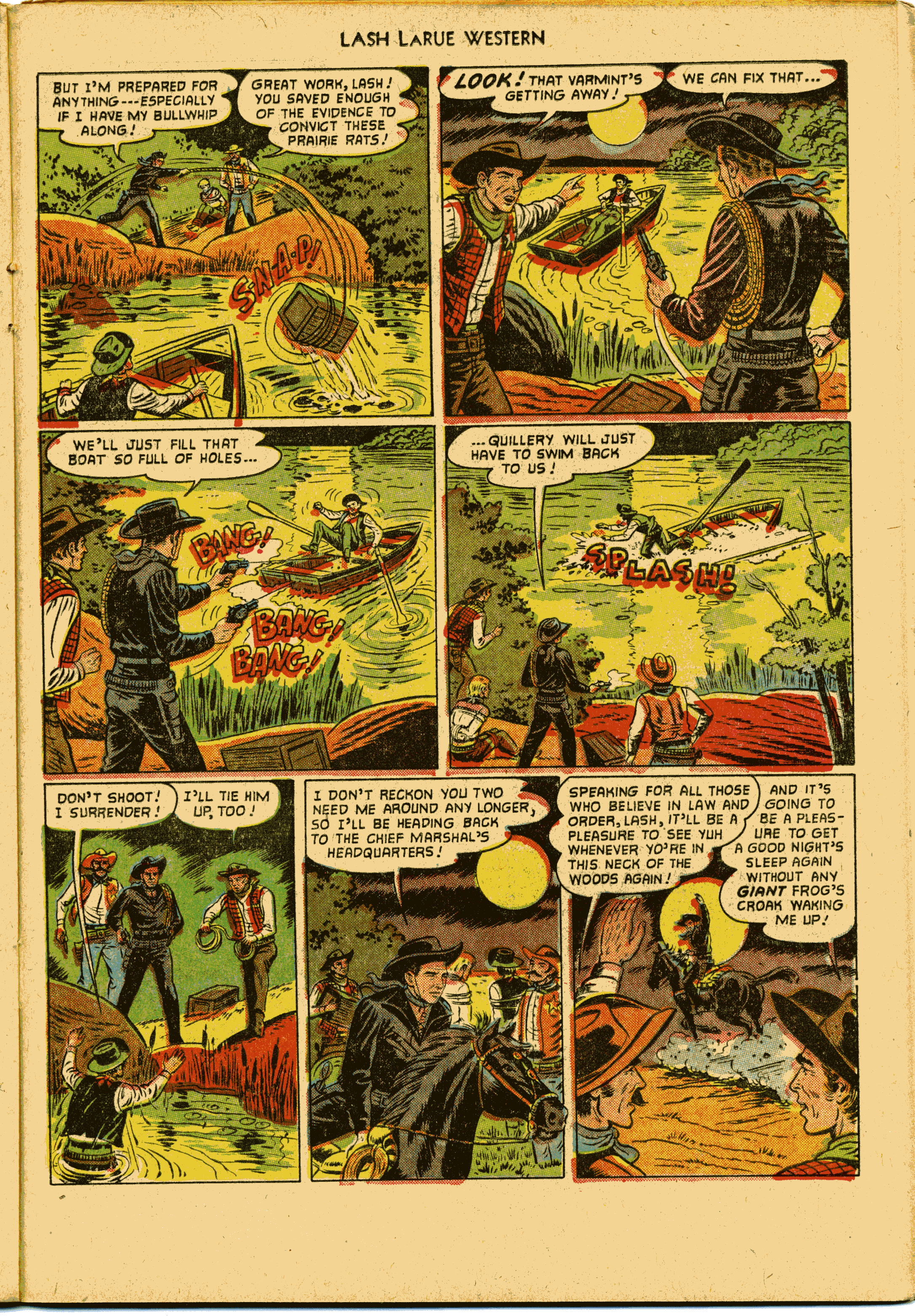 Read online Lash Larue Western (1949) comic -  Issue #27 - 23
