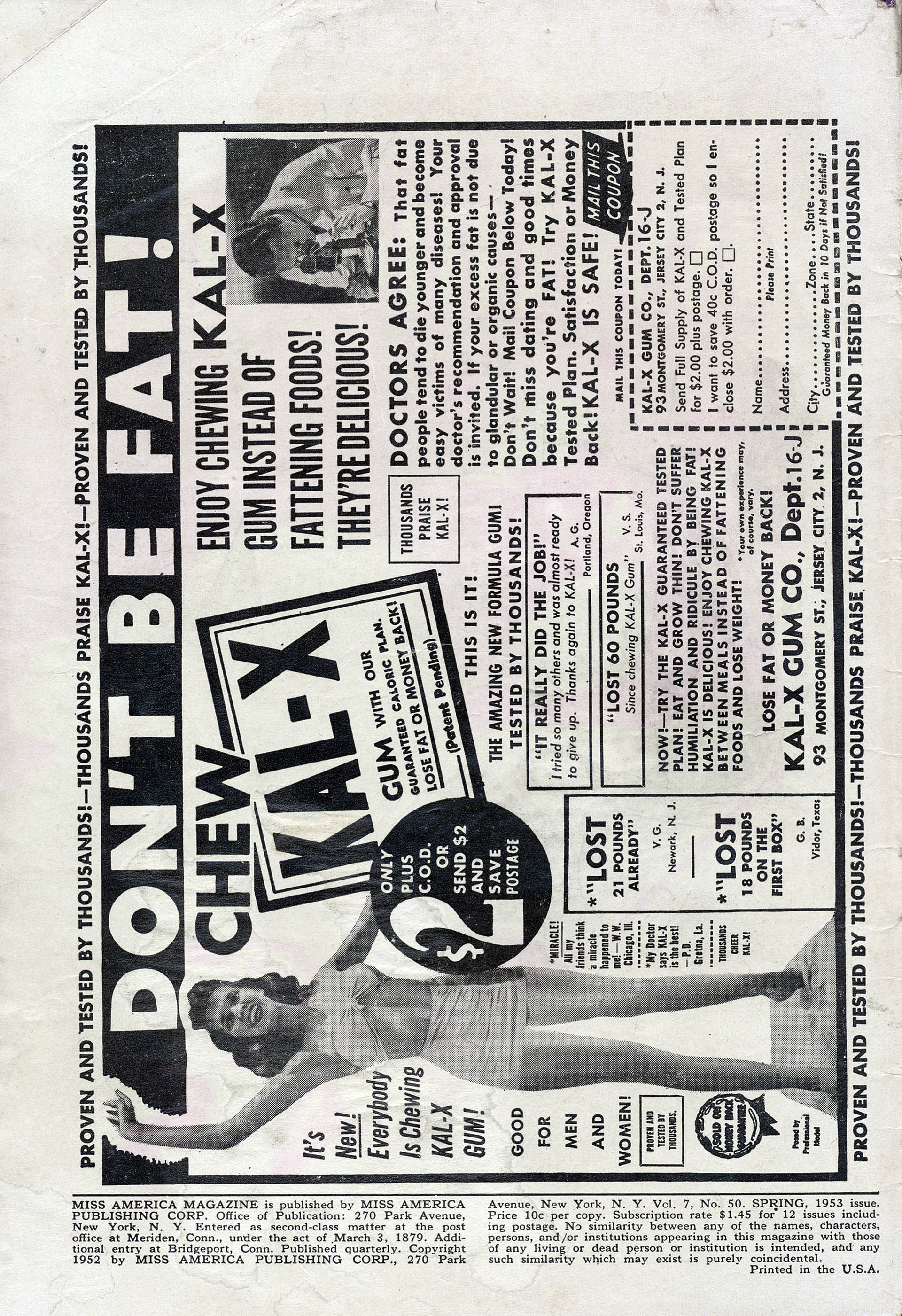 Read online Miss America comic -  Issue #50 - 2