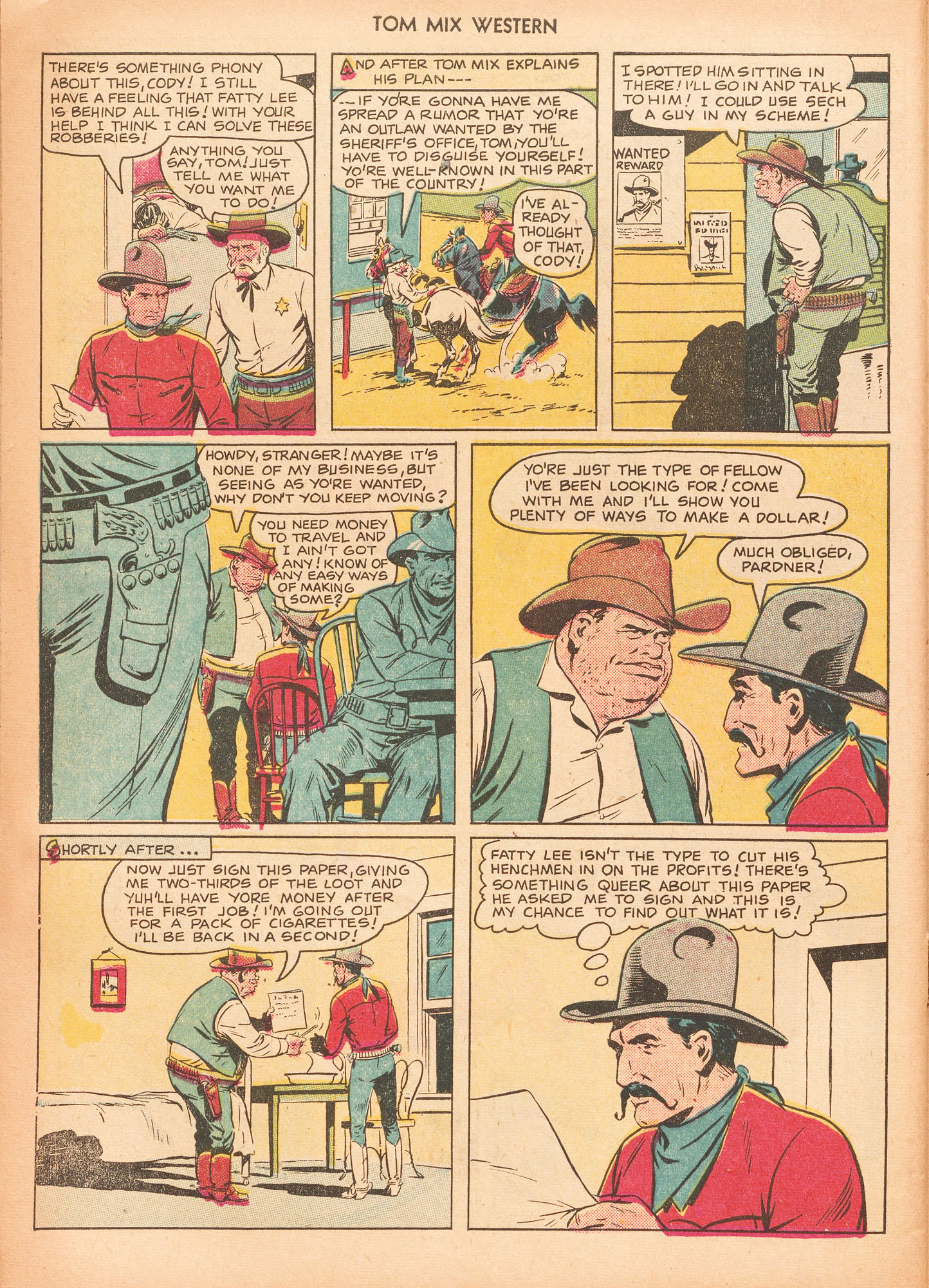 Read online Tom Mix Western (1948) comic -  Issue #25 - 46