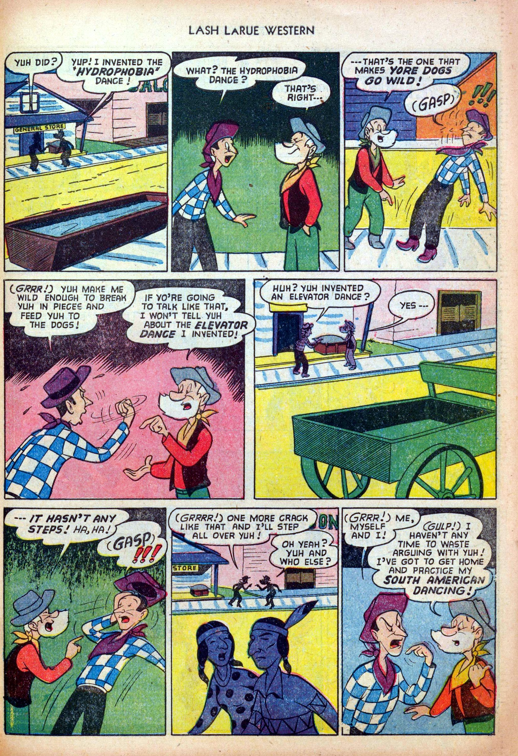 Read online Lash Larue Western (1949) comic -  Issue #38 - 27