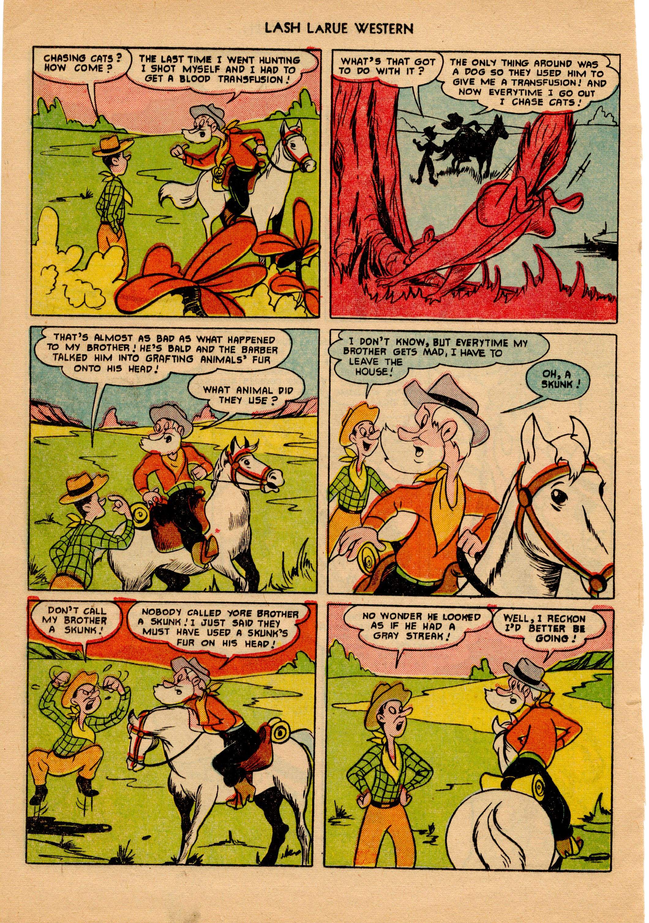 Read online Lash Larue Western (1949) comic -  Issue #18 - 15