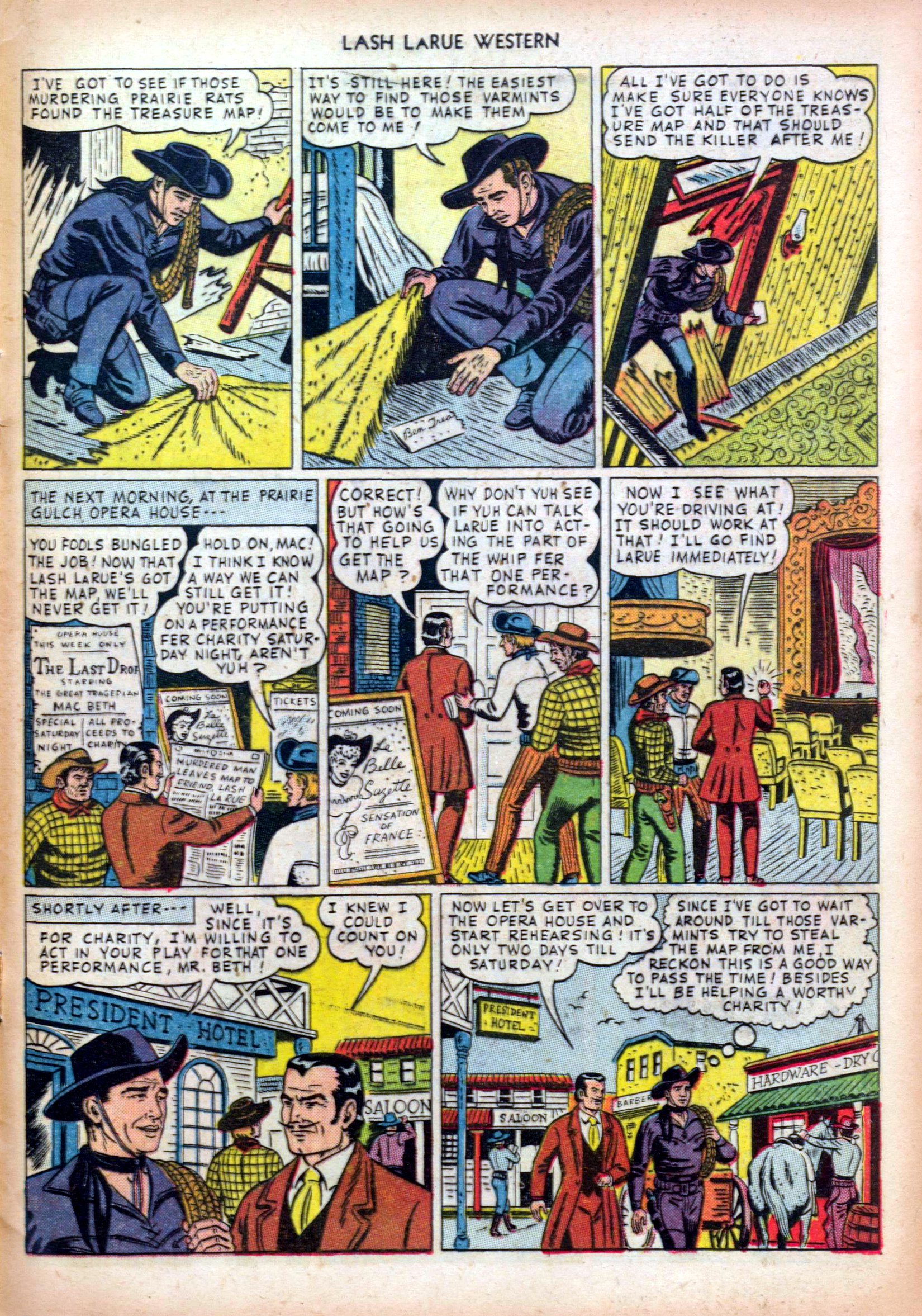 Read online Lash Larue Western (1949) comic -  Issue #4 - 29