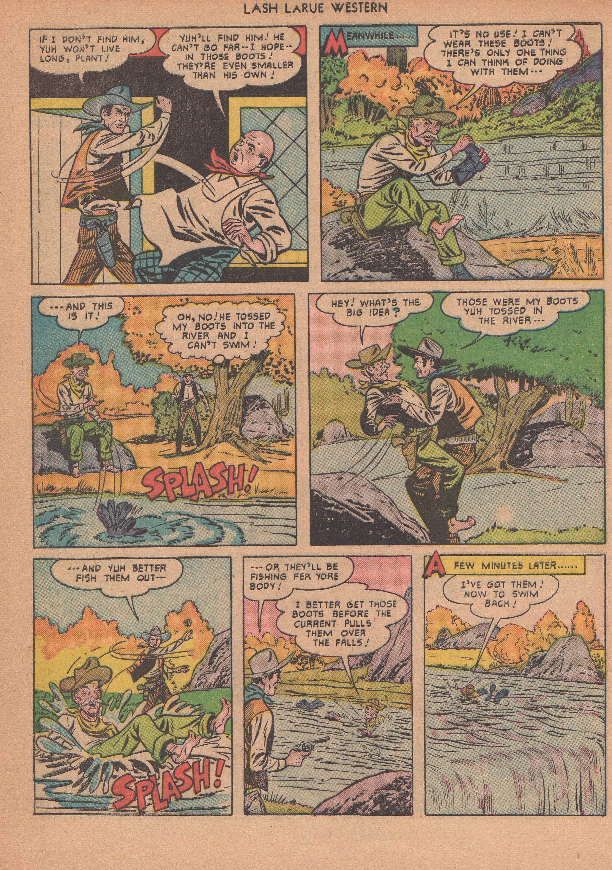 Read online Lash Larue Western (1949) comic -  Issue #14 - 21