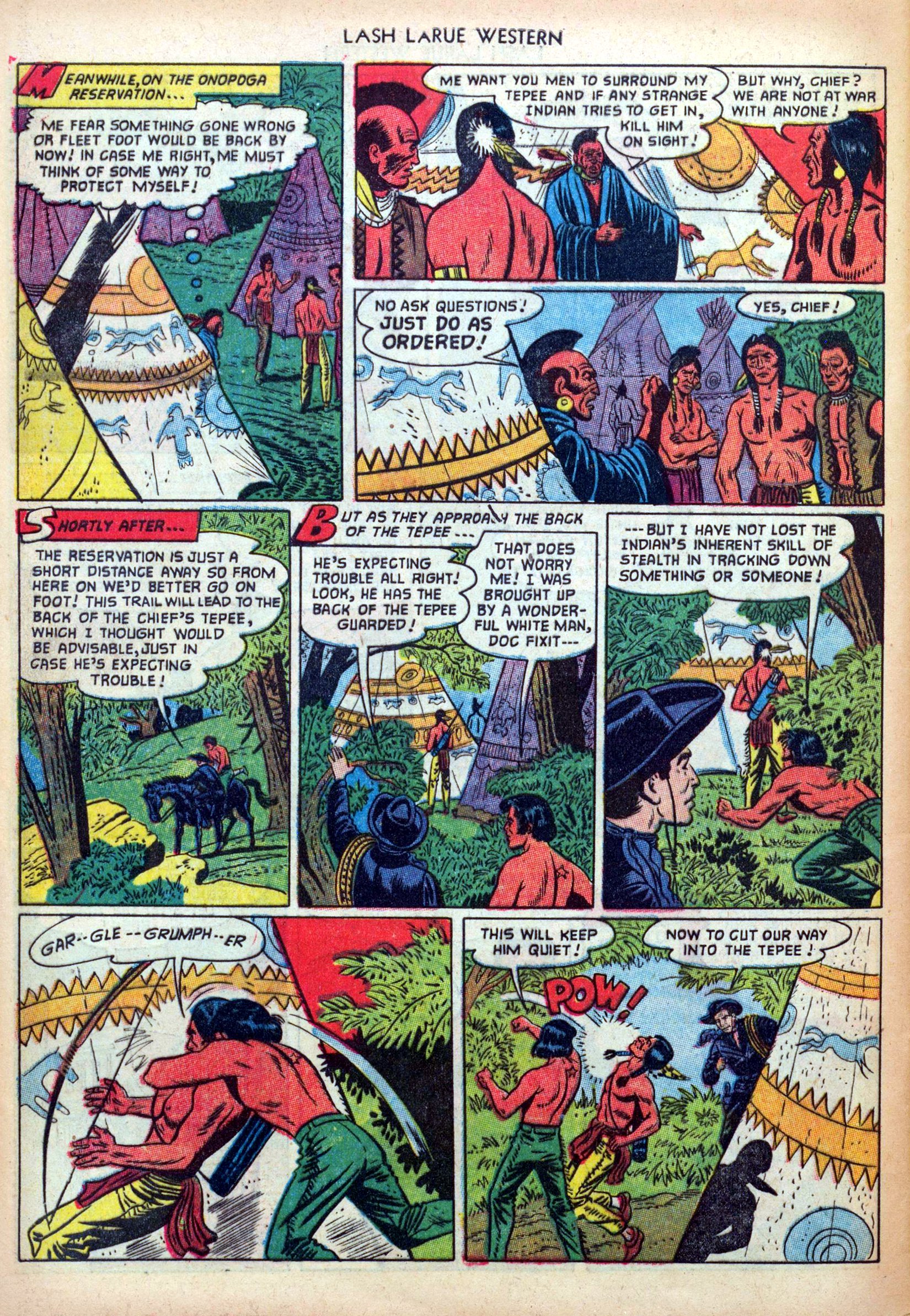 Read online Lash Larue Western (1949) comic -  Issue #33 - 32
