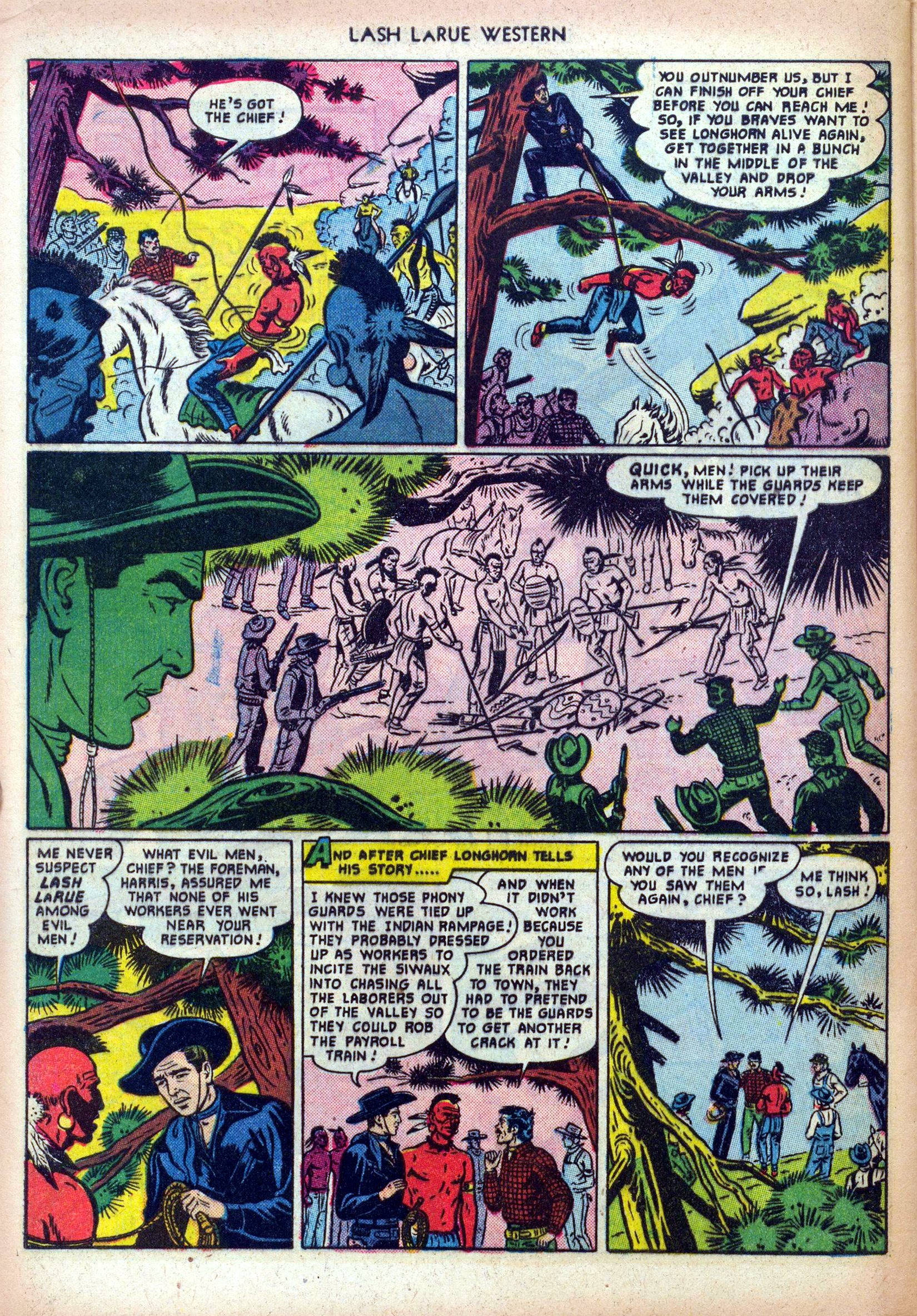 Read online Lash Larue Western (1949) comic -  Issue #19 - 28