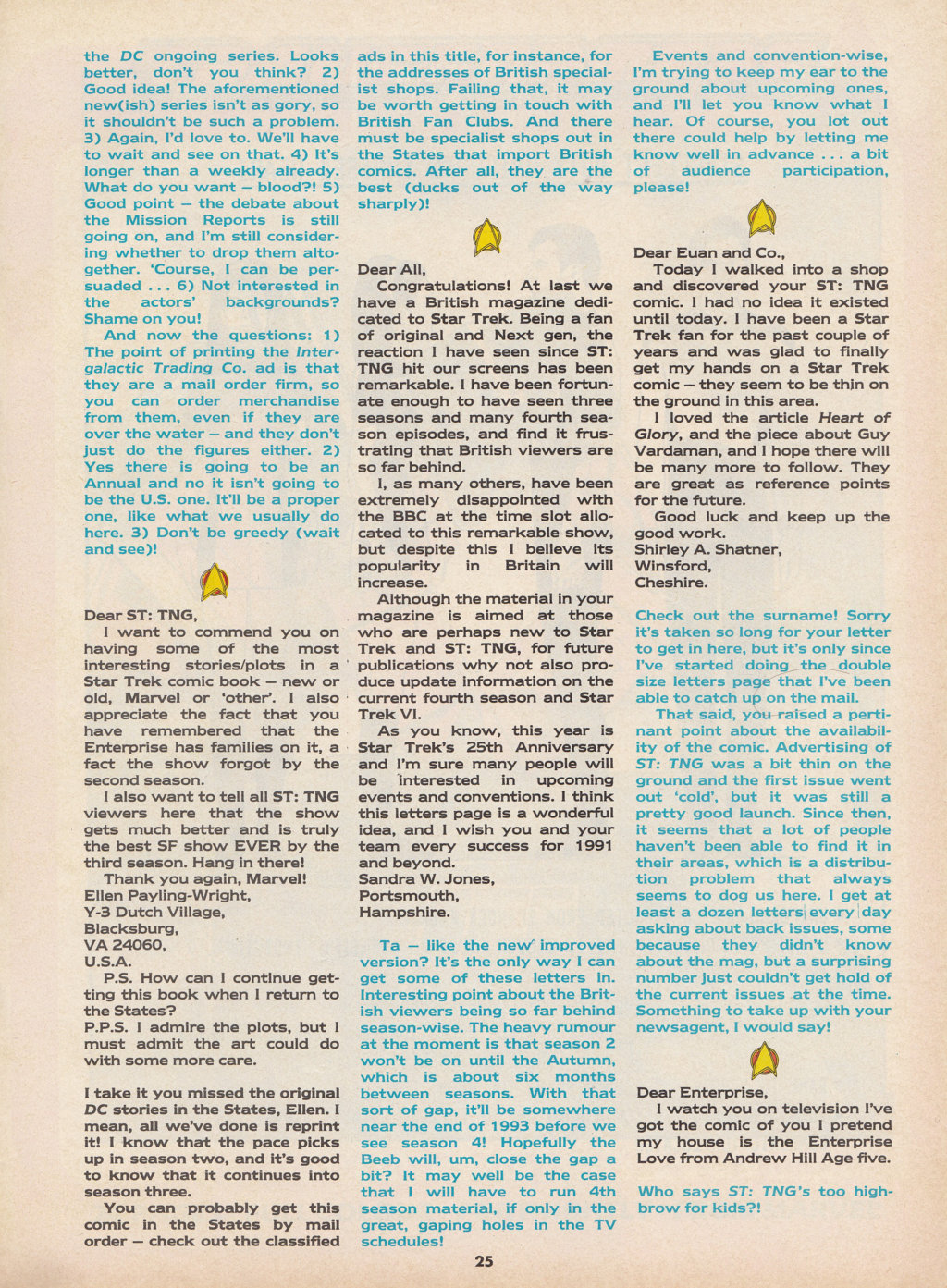 Read online Star Trek The Next Generation (1990) comic -  Issue #10 - 25