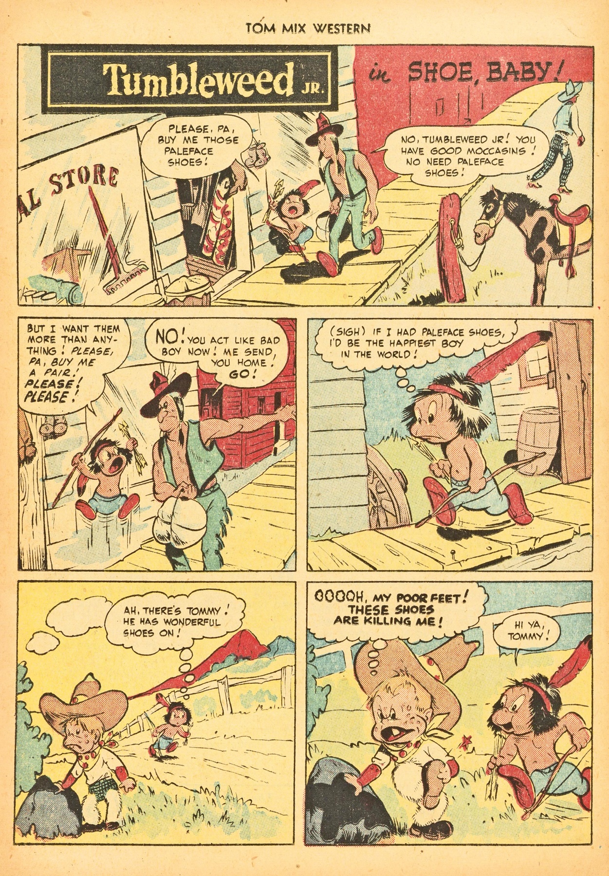 Read online Tom Mix Western (1948) comic -  Issue #21 - 26