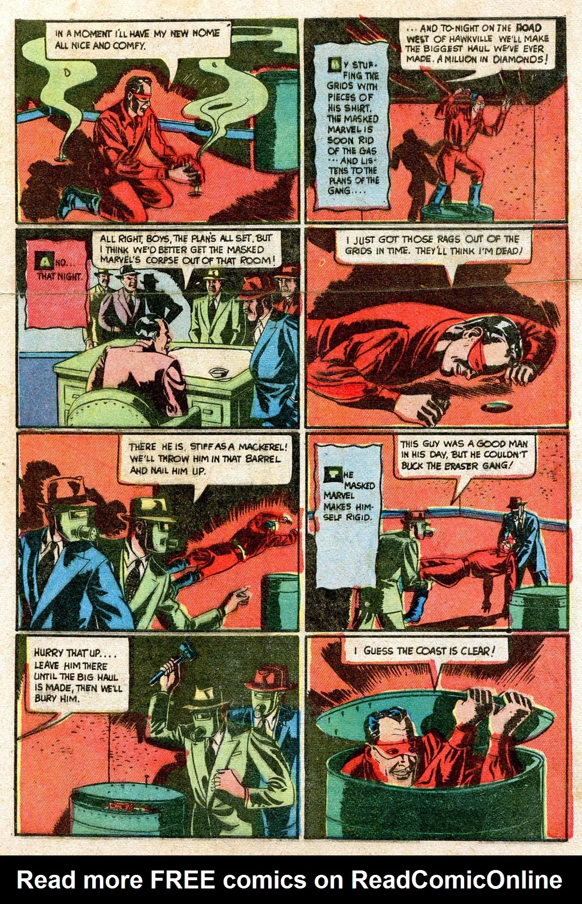 Read online Masked Marvel comic -  Issue #2 - 9