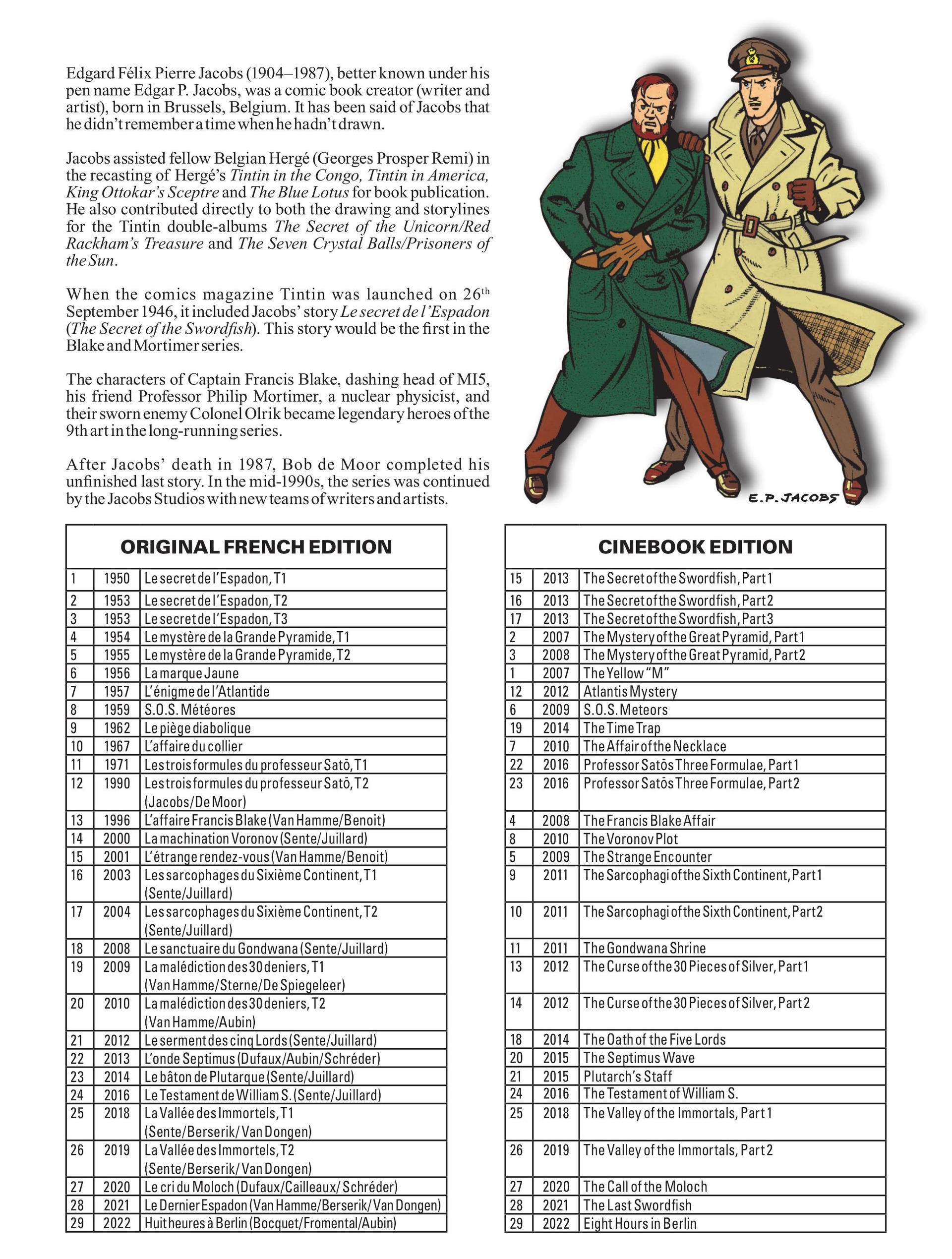 Read online Before Blake & Mortimer comic -  Issue #2 - 57