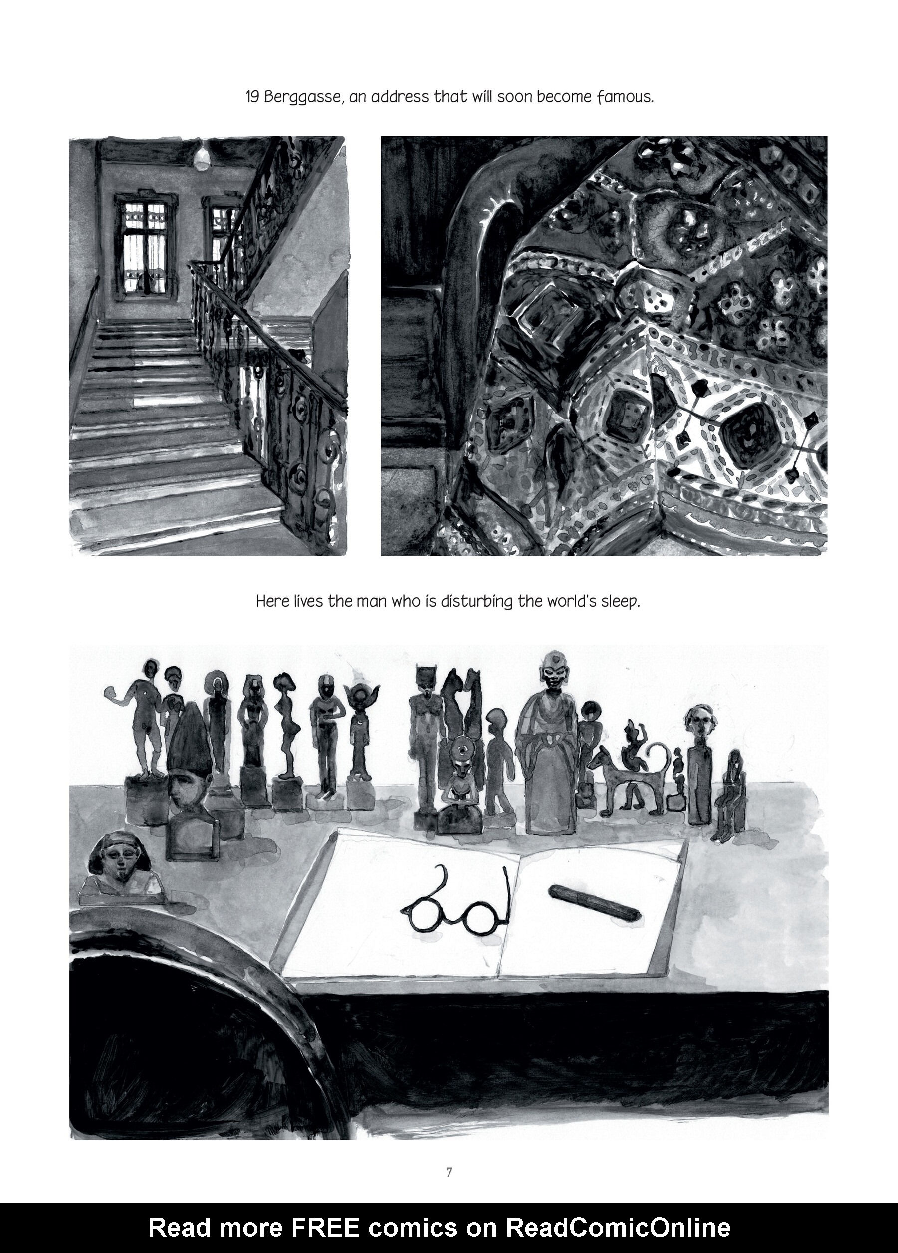 Read online Through Clouds of Smoke: Freud's Final Days comic -  Issue # TPB - 8