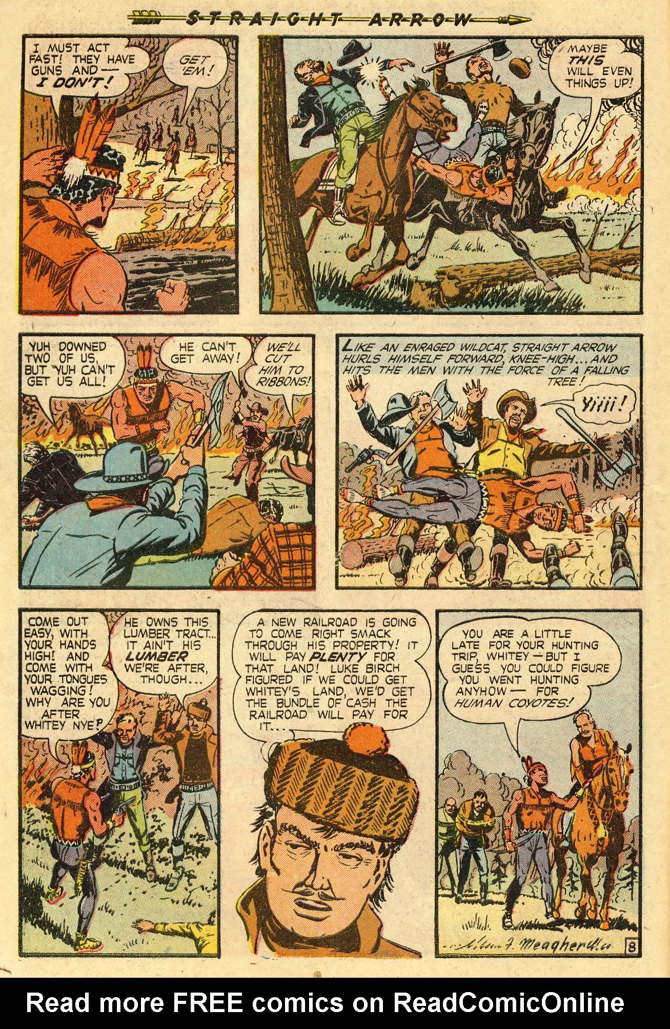 Read online Straight Arrow comic -  Issue #8 - 10