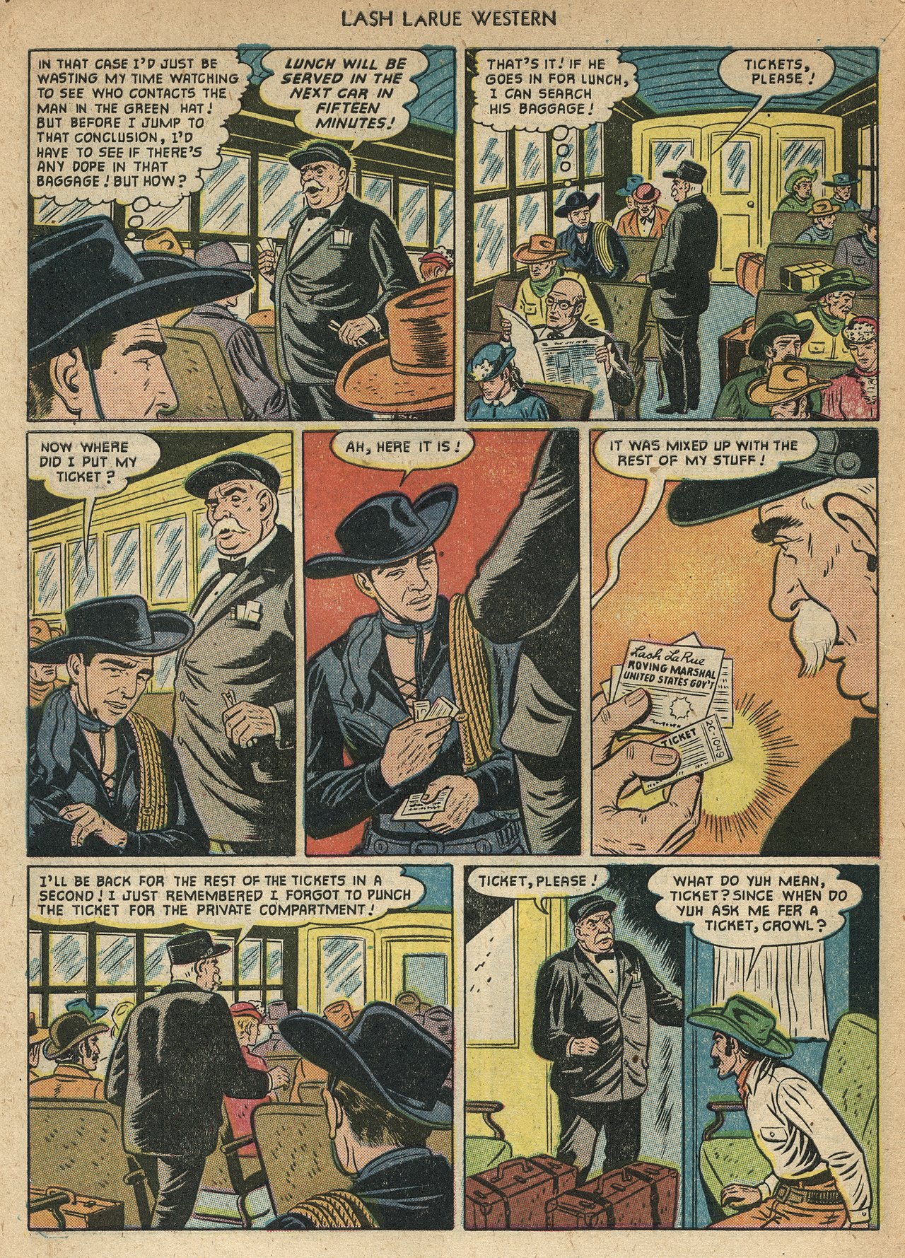 Read online Lash Larue Western (1949) comic -  Issue #22 - 6