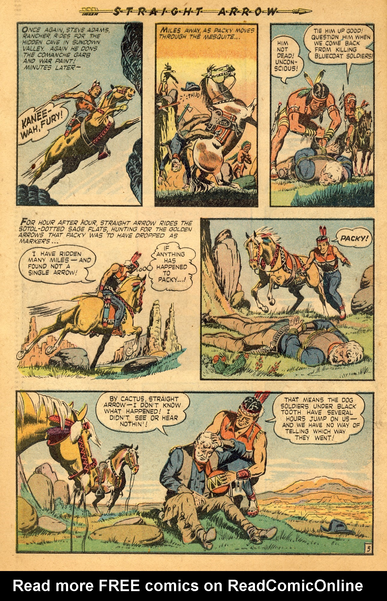 Read online Straight Arrow comic -  Issue #4 - 32