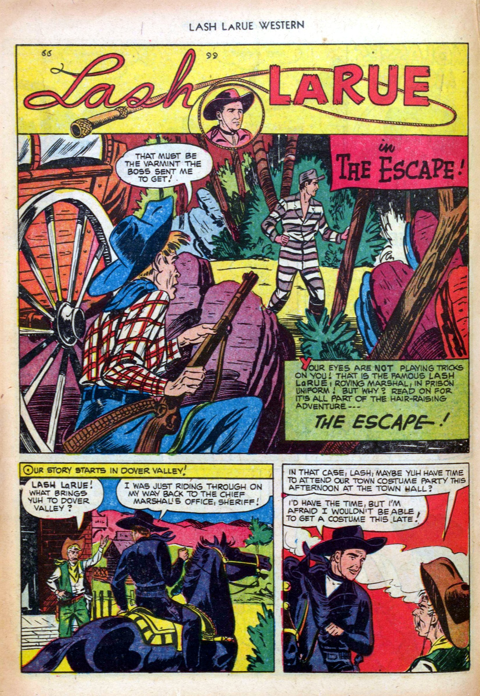Read online Lash Larue Western (1949) comic -  Issue #25 - 18