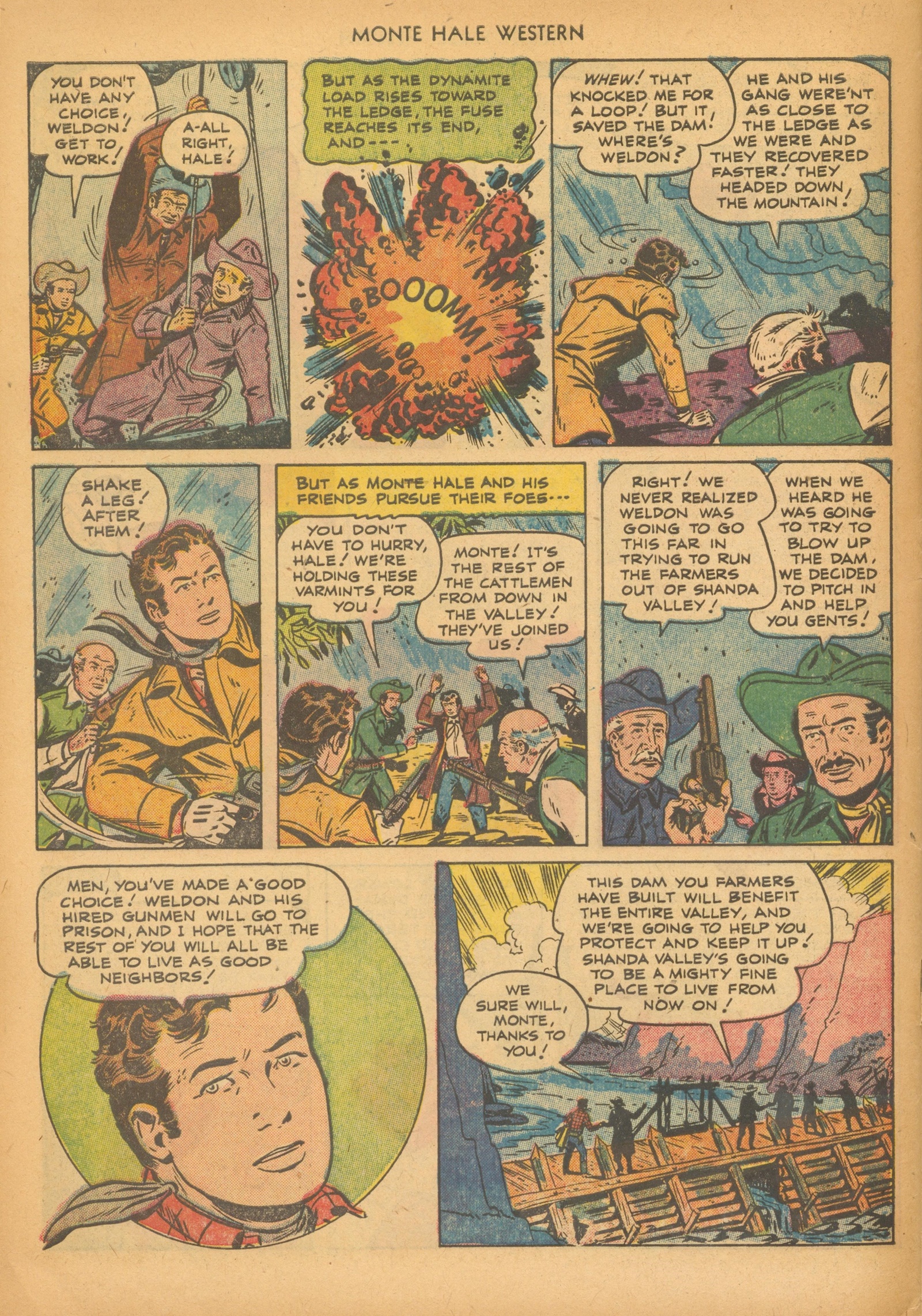 Read online Monte Hale Western comic -  Issue #72 - 34