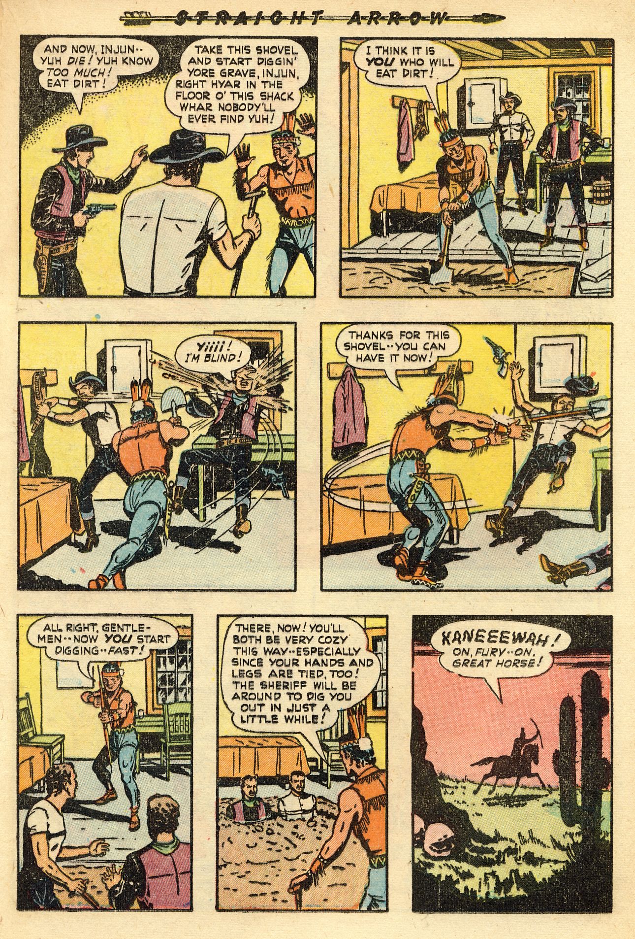 Read online Straight Arrow comic -  Issue #15 - 17