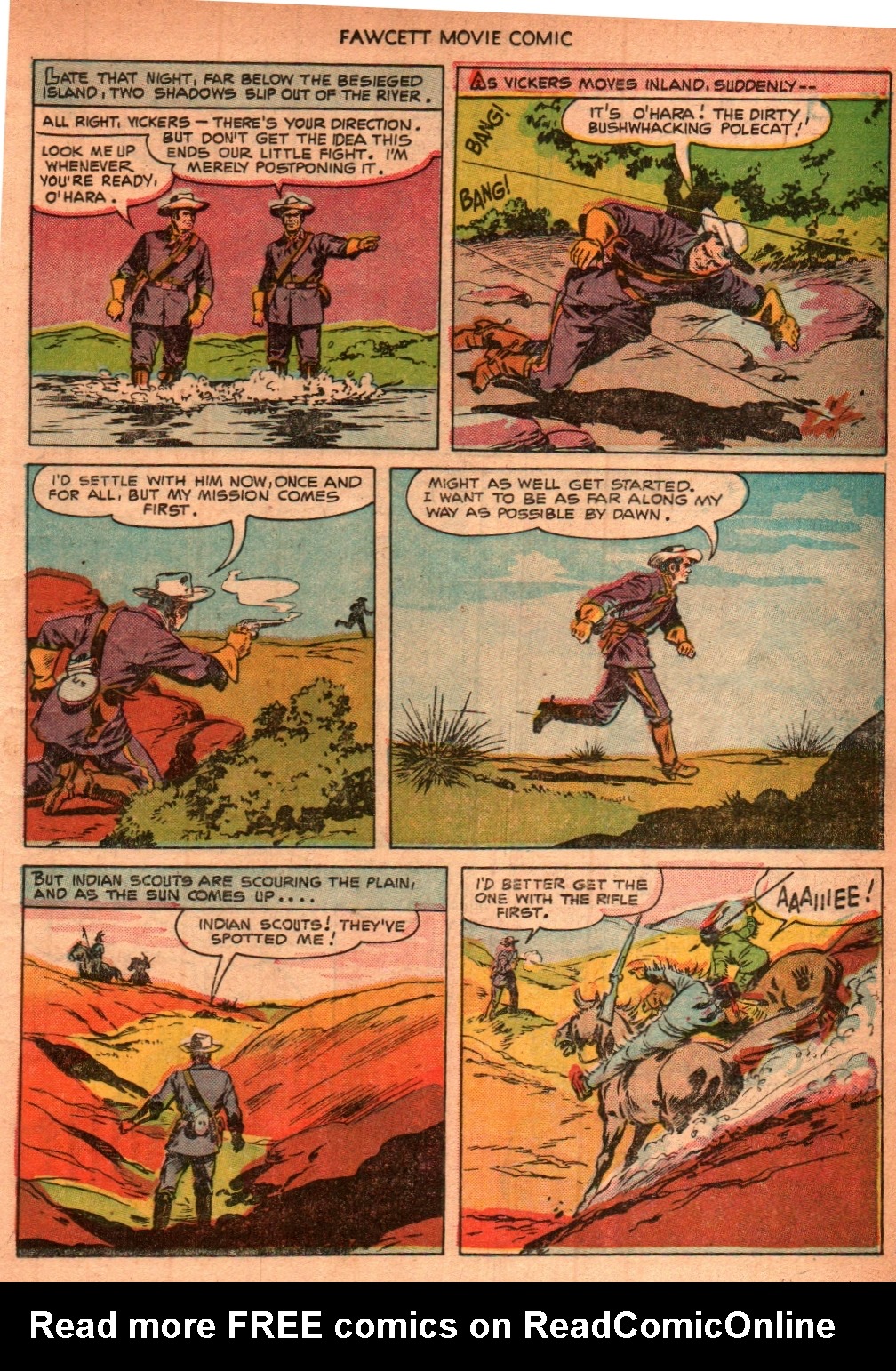 Read online Fawcett Movie Comic comic -  Issue #13 - 14