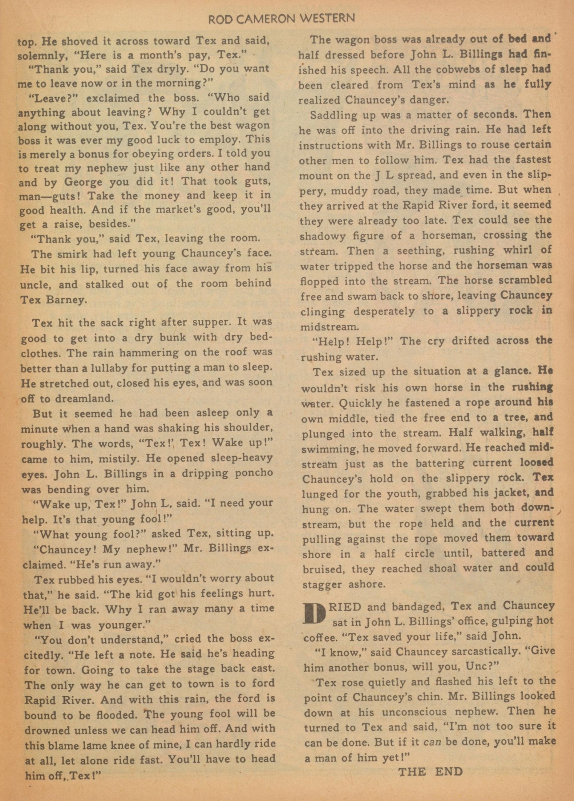 Read online Rod Cameron Western comic -  Issue #12 - 23