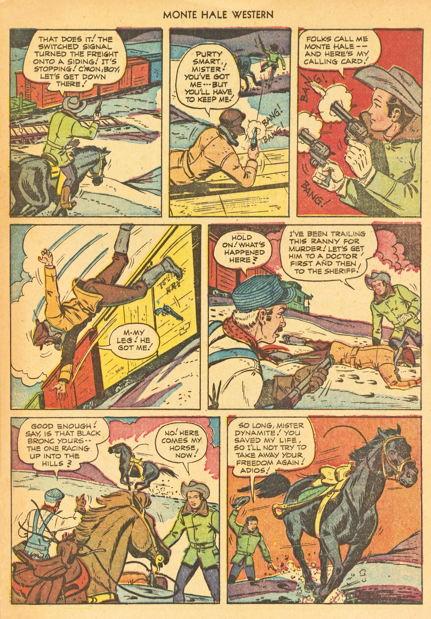 Read online Monte Hale Western comic -  Issue #66 - 33