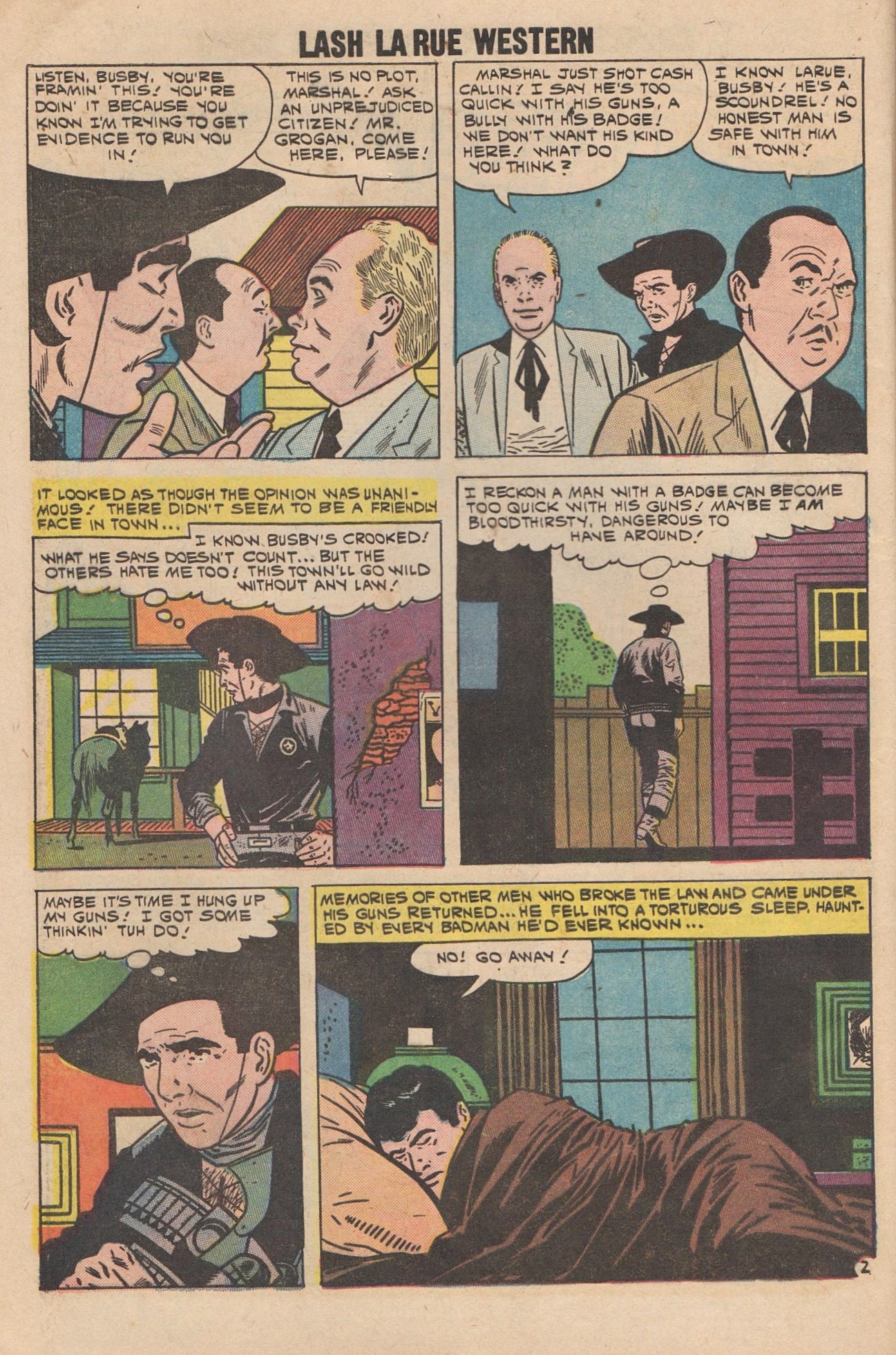Read online Lash Larue Western (1949) comic -  Issue #80 - 4