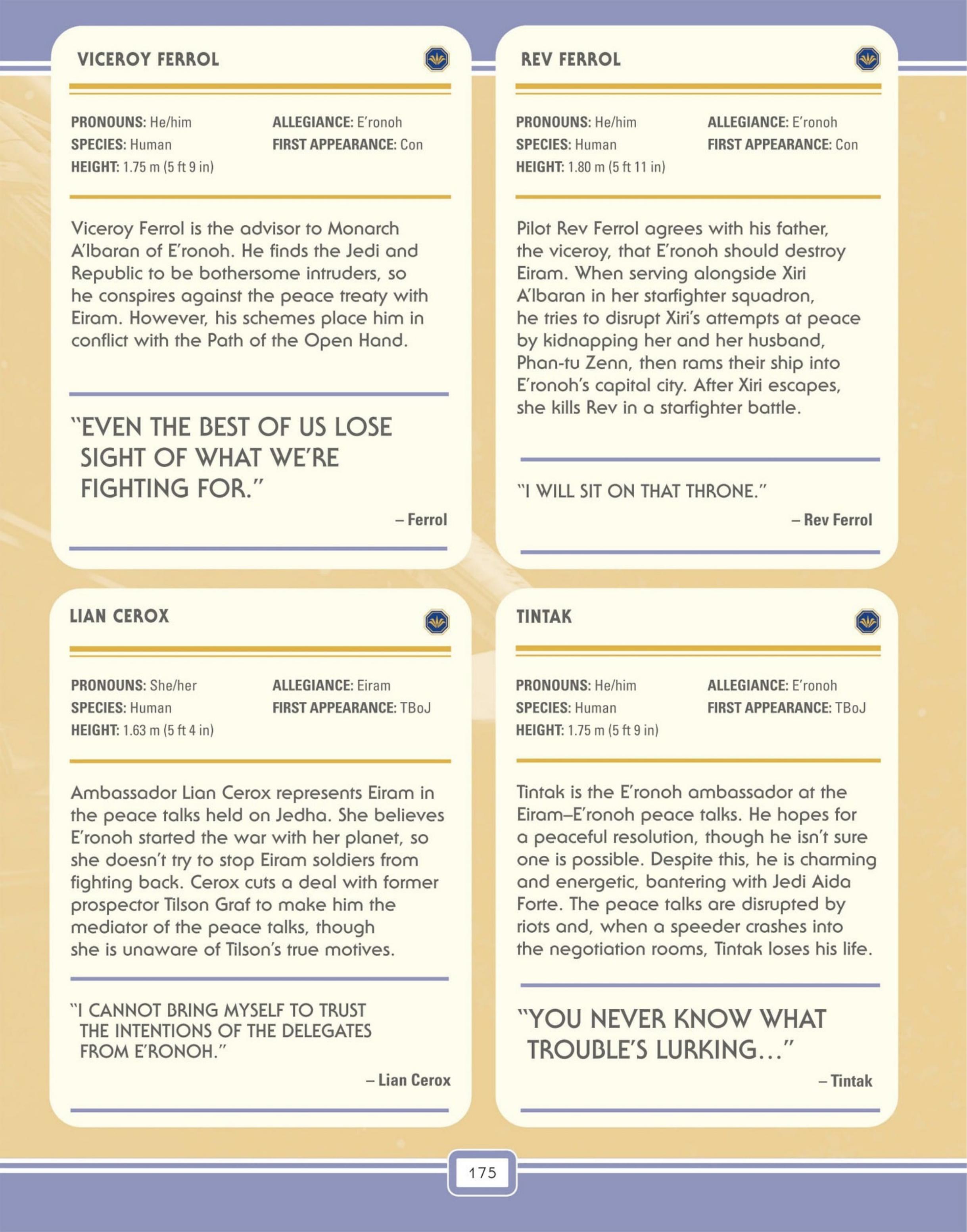 Read online Star Wars: The High Republic Character Encyclopedia comic -  Issue # TPB (Part 2) - 78