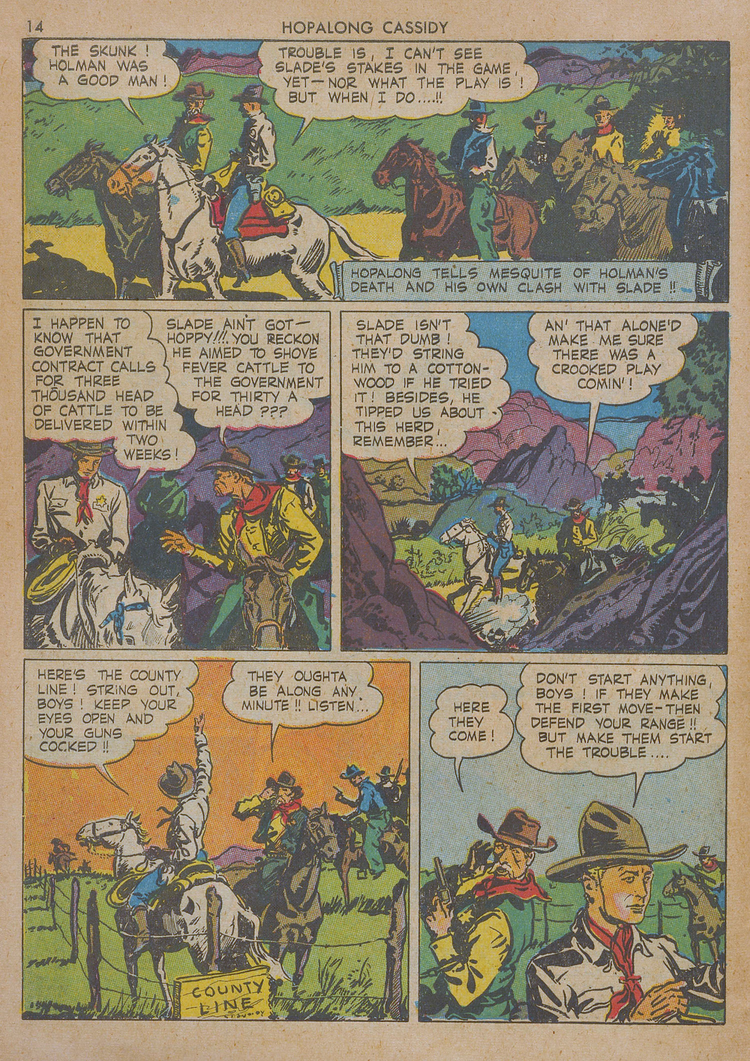 Read online Hopalong Cassidy comic -  Issue #1 - 14