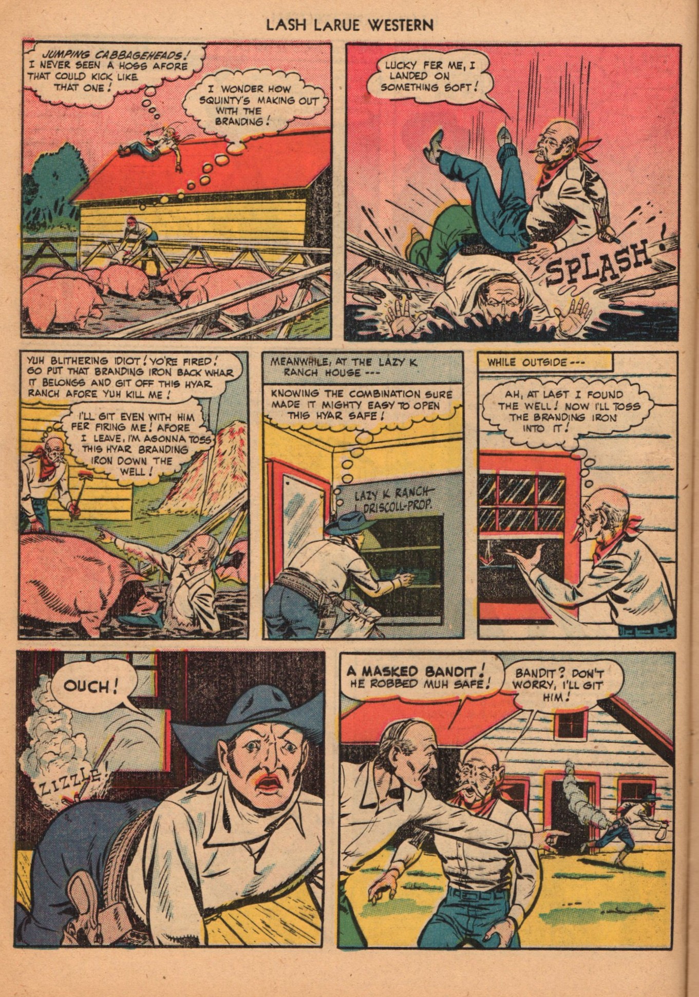 Read online Lash Larue Western (1949) comic -  Issue #2 - 16