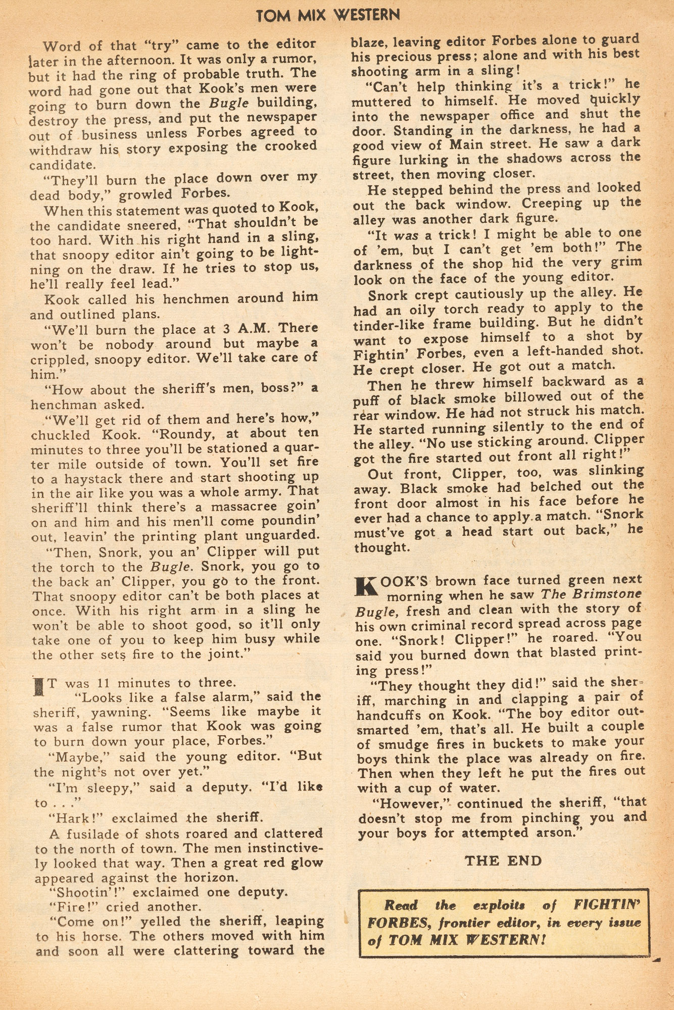 Read online Tom Mix Western (1948) comic -  Issue #15 - 25