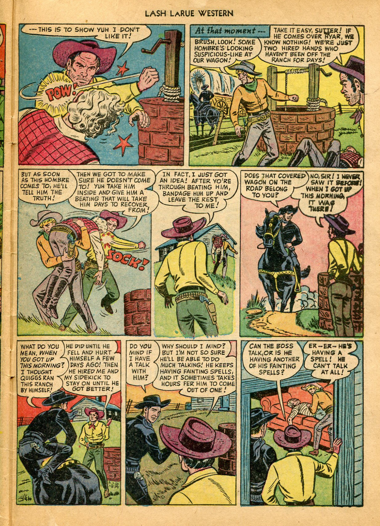 Read online Lash Larue Western (1949) comic -  Issue #9 - 31