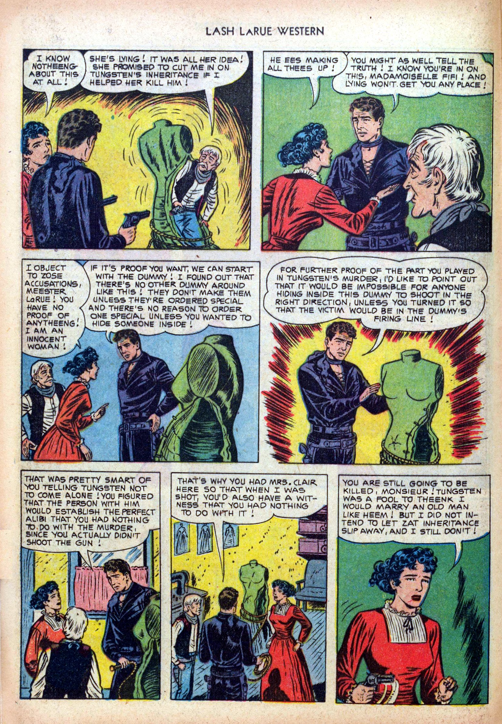 Read online Lash Larue Western (1949) comic -  Issue #39 - 12