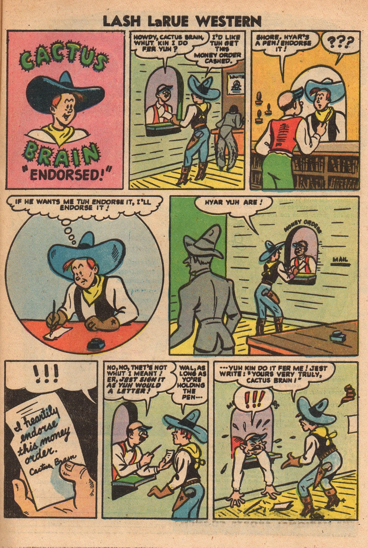 Read online Lash Larue Western (1949) comic -  Issue #64 - 33