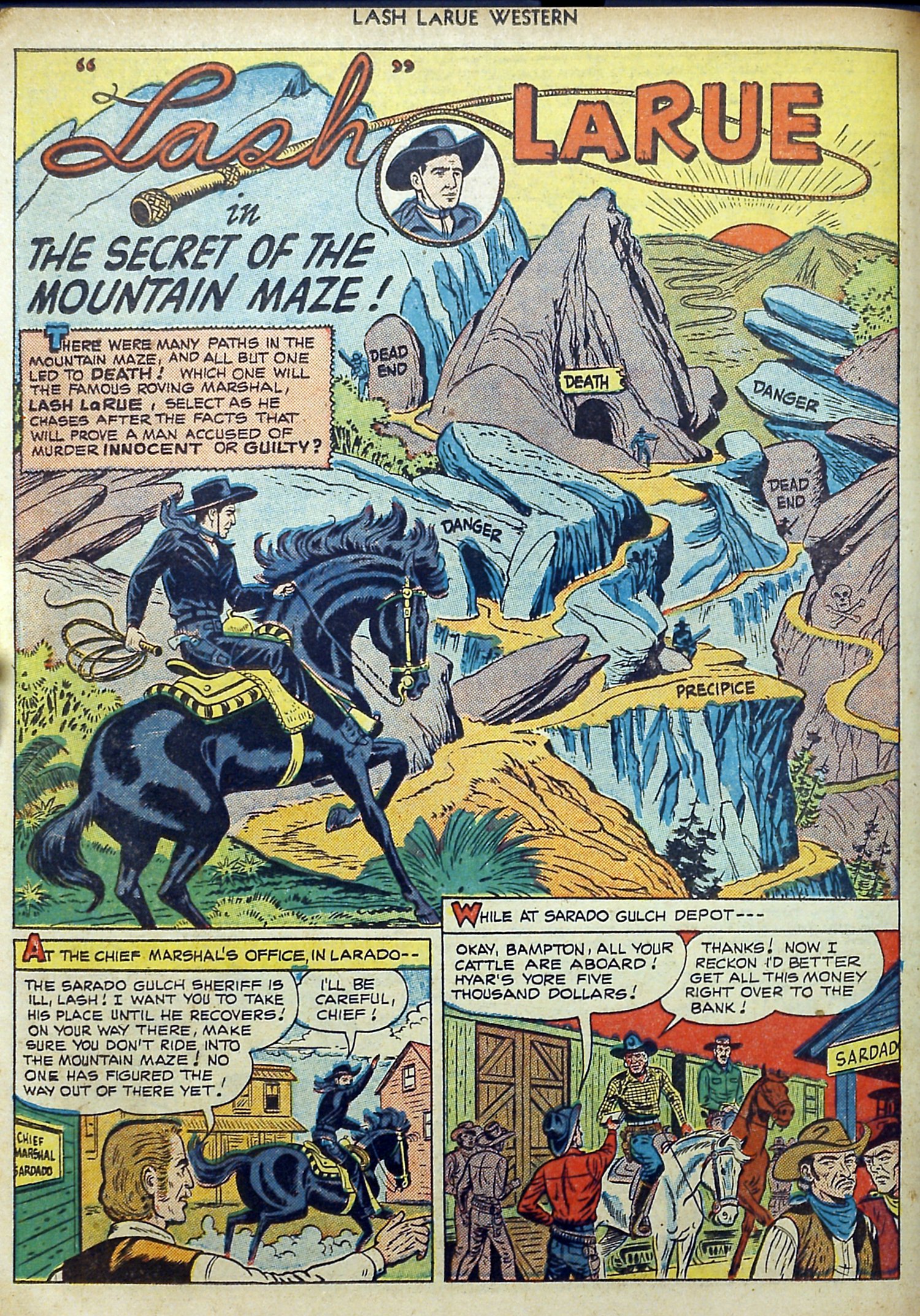 Read online Lash Larue Western (1949) comic -  Issue #11 - 26
