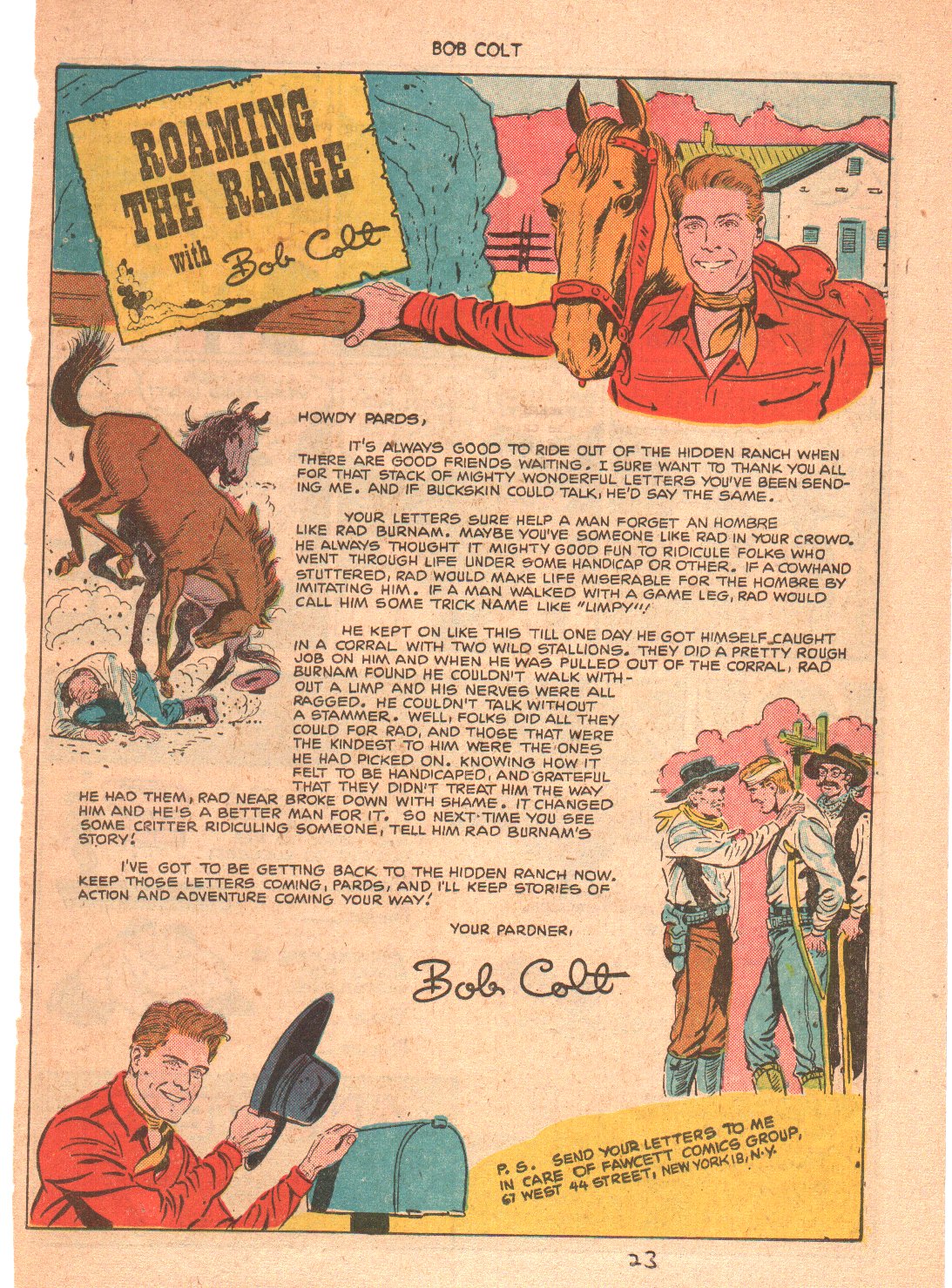 Read online Bob Colt Western comic -  Issue #4 - 23