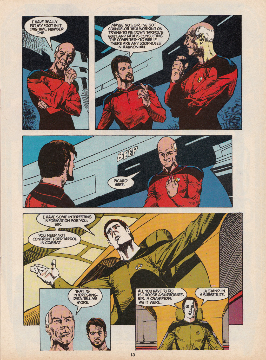 Read online Star Trek The Next Generation (1990) comic -  Issue #10 - 13
