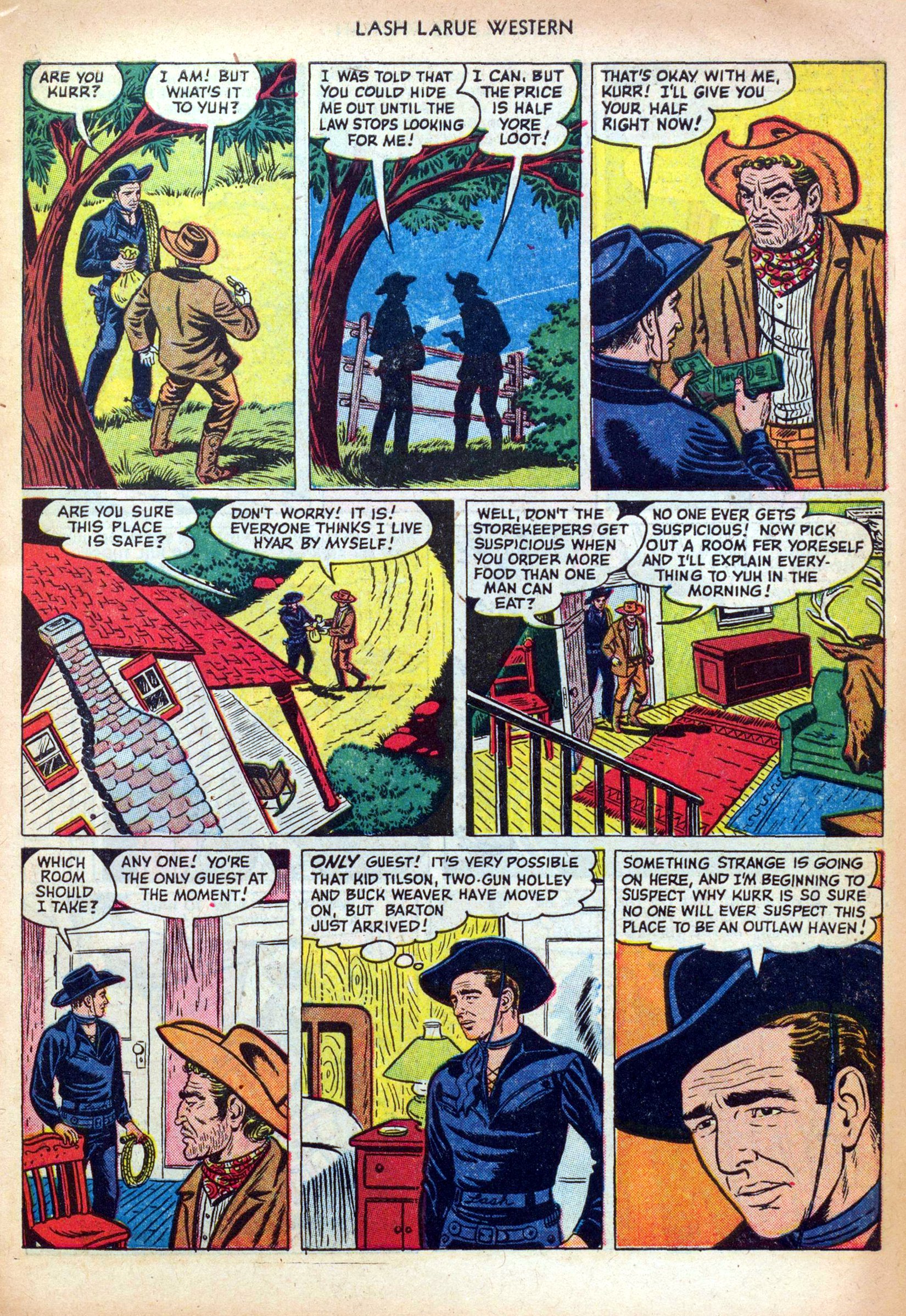Read online Lash Larue Western (1949) comic -  Issue #25 - 7