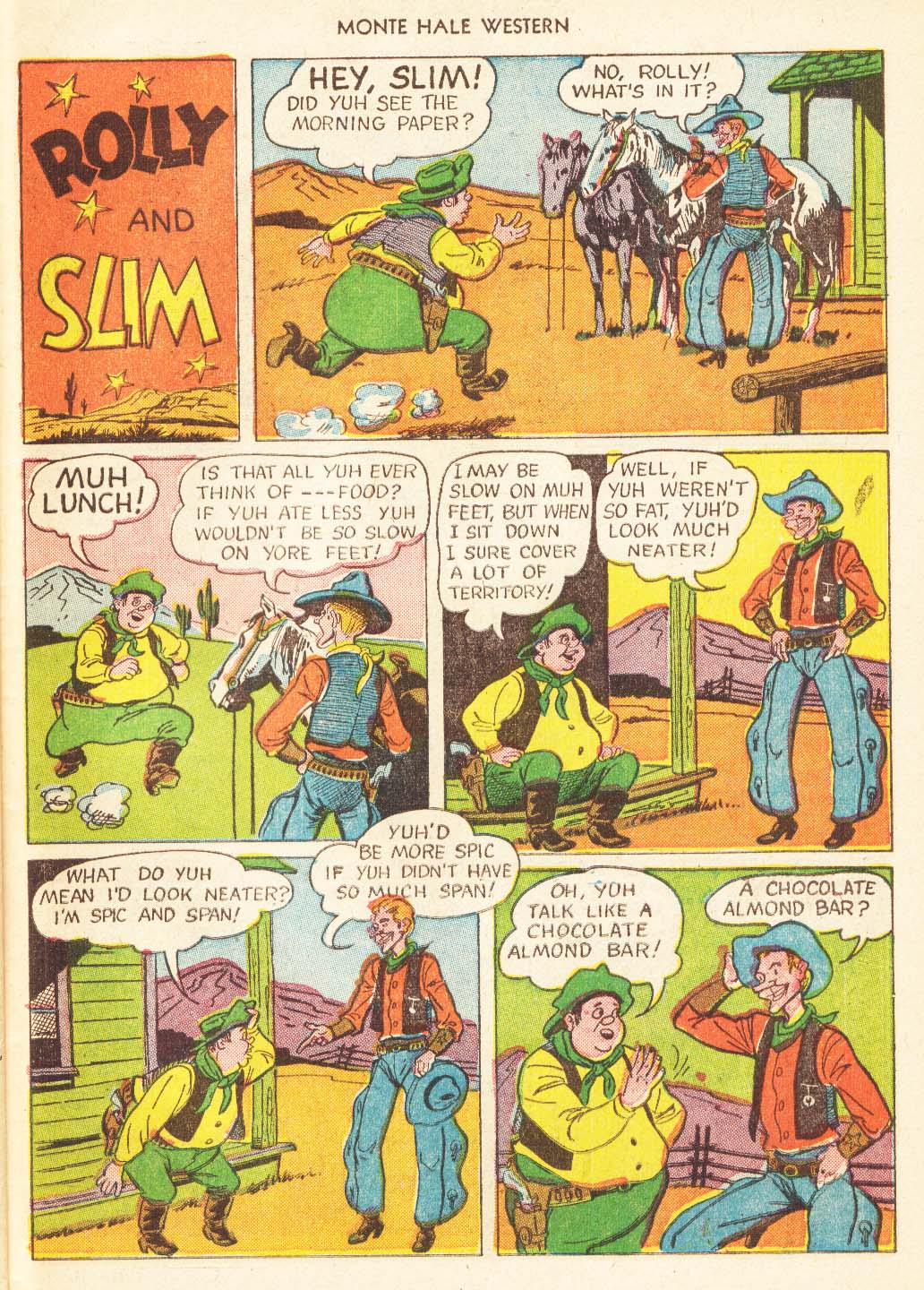 Read online Monte Hale Western comic -  Issue #56 - 38