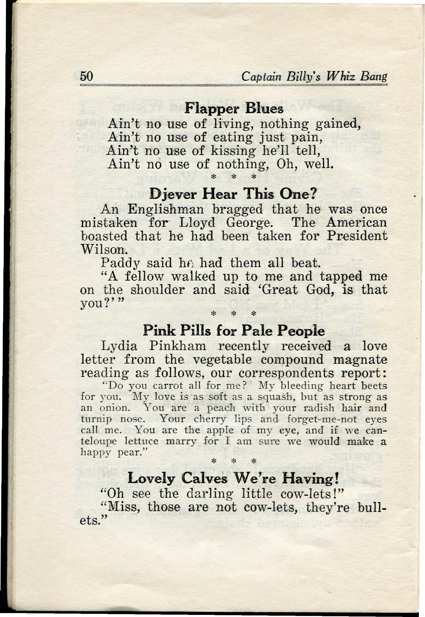 Read online Captain Billy's Whiz Bang comic -  Issue #28 - 52