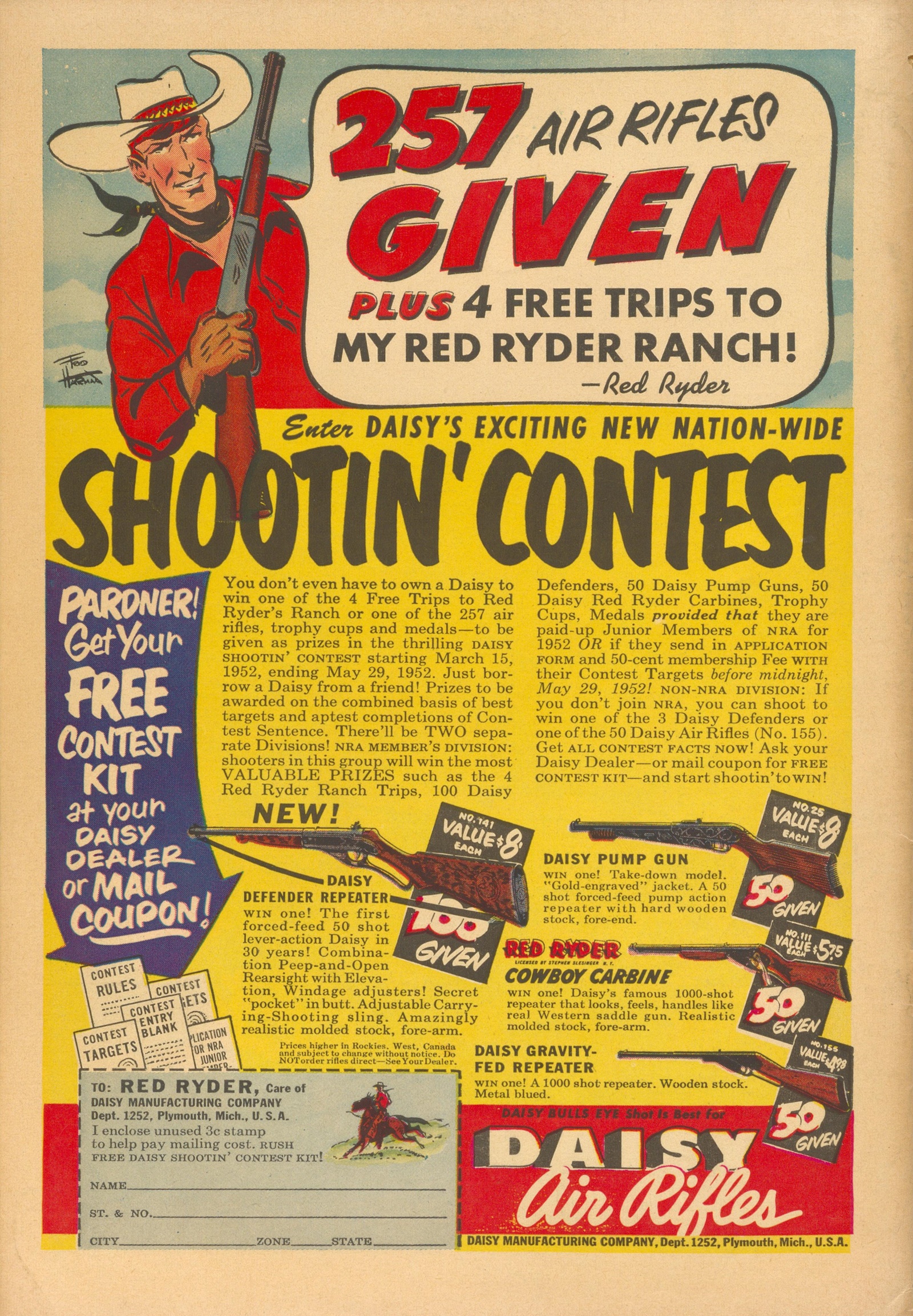 Read online Monte Hale Western comic -  Issue #72 - 36