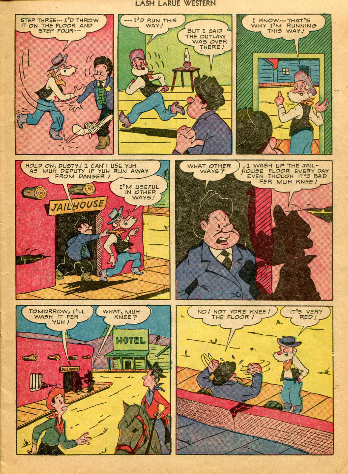 Read online Lash Larue Western (1949) comic -  Issue #9 - 11